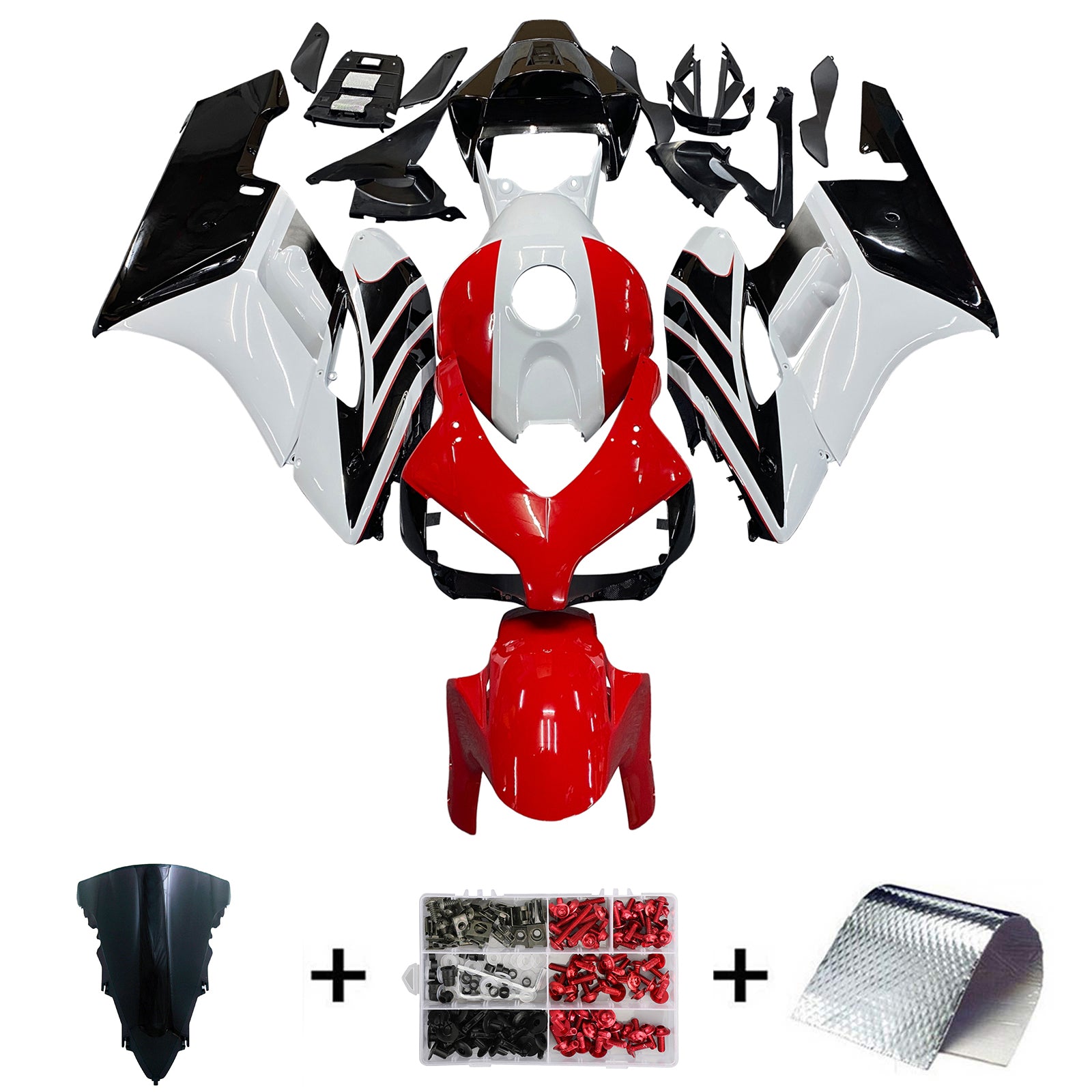 Amotopart-kuipen Honda 1000RR 2004-2005 Fairing White Red Black CBR Racing Fairing Kit