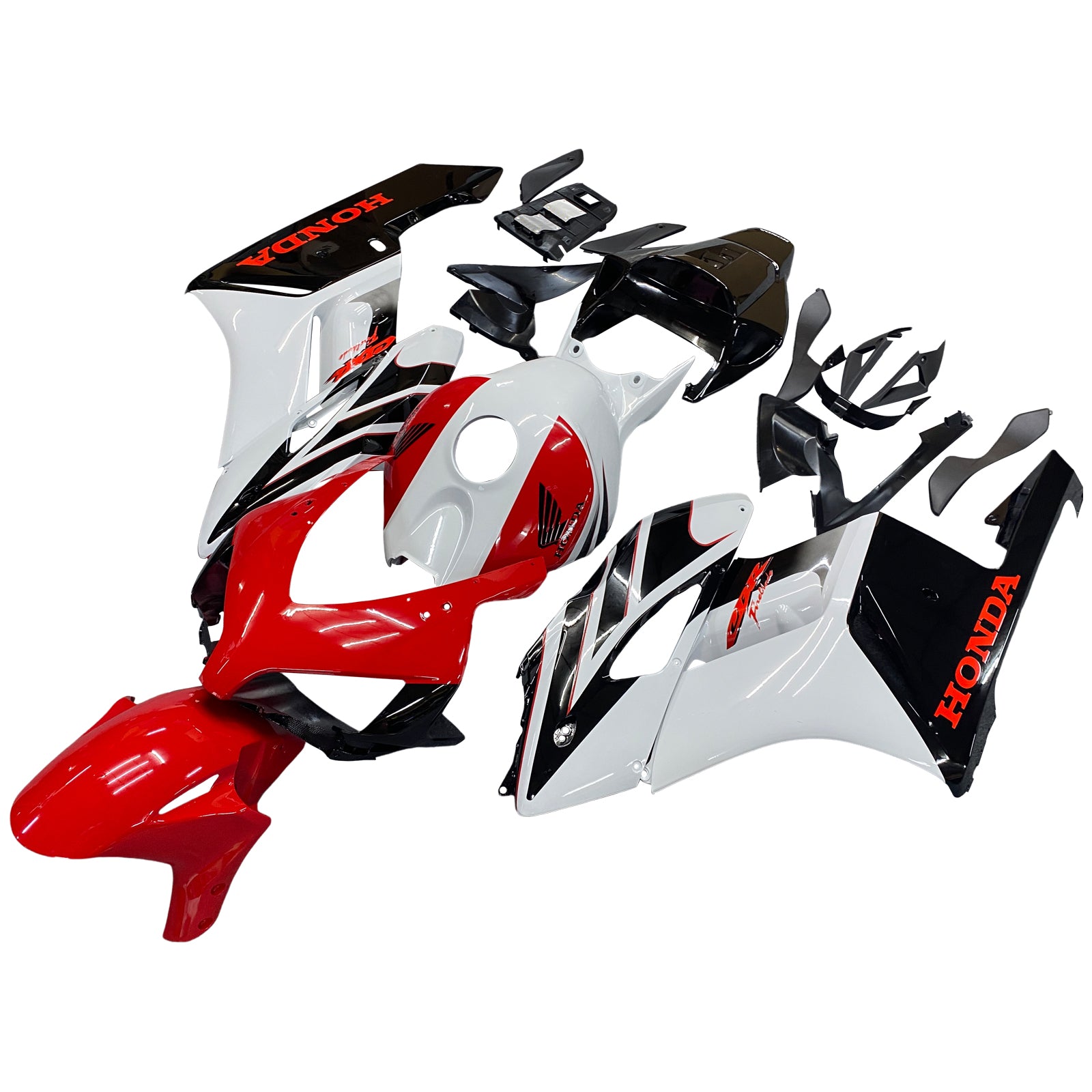 Amotopart Verkleidungen Honda 1000RR 2004–2005 Verkleidung Weiß Rot Schwarz CBR Racing Verkleidungsset