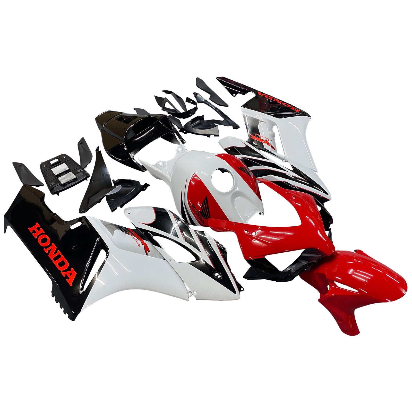 Amotopart Verkleidungen Honda 1000RR 2004–2005 Verkleidung Weiß Rot Schwarz CBR Racing Verkleidungsset