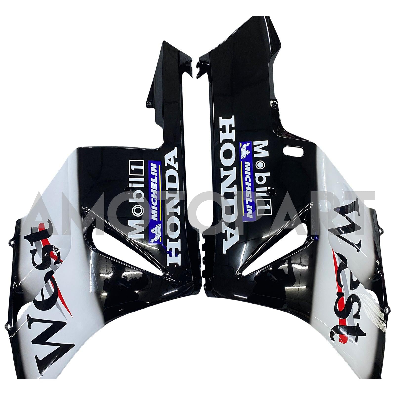 Frailiny Amotopart Honda CBR1000RR 2004-2005 Ráding West Racing Black Fairing Kit