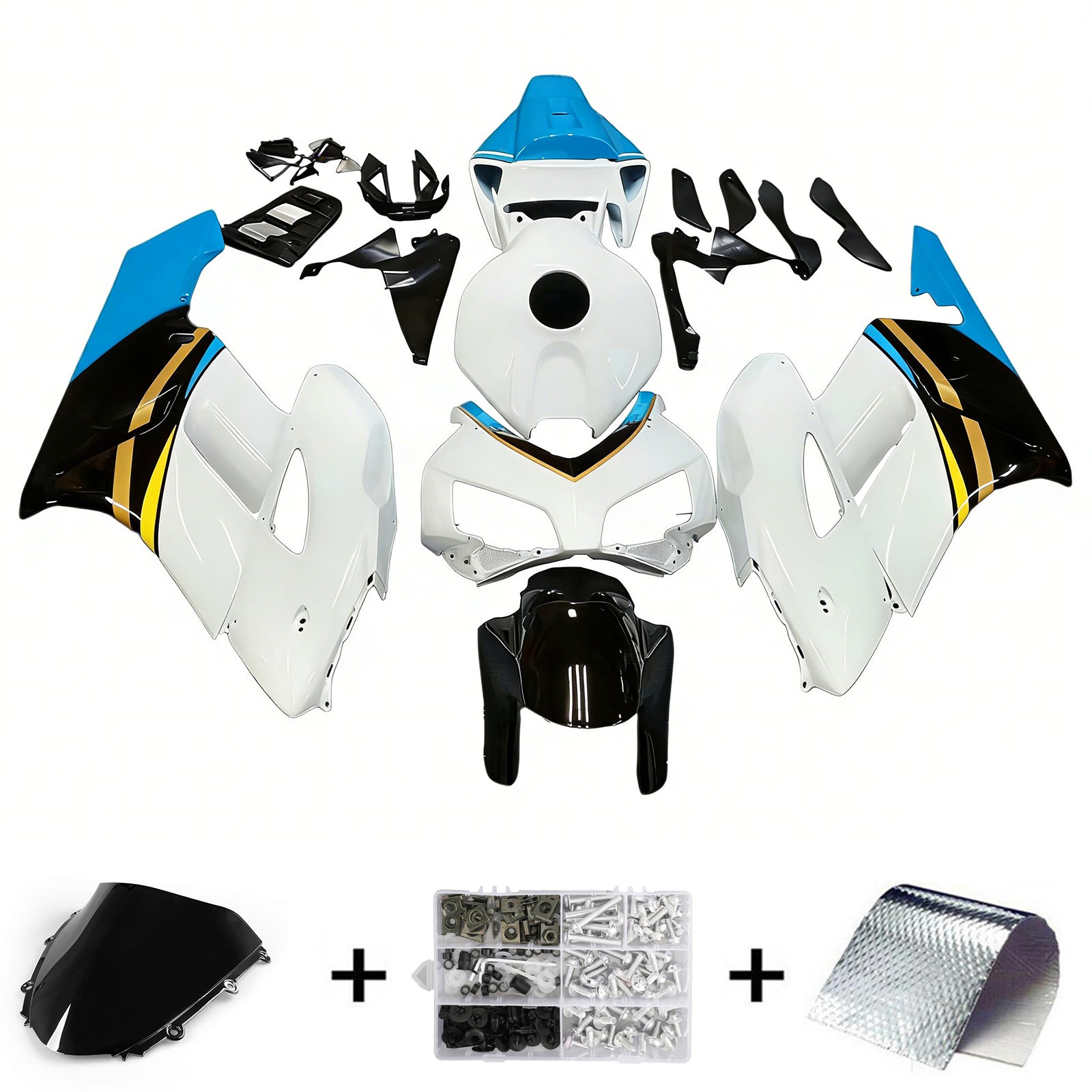 Amotopart フェアリング ホンダ CBR1000RR 2004-2005 フェアリング マルチカラー コニカミノルタ レーシング フェアリングキット