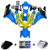 Amotopart Carene Honda CBR1000RR 2004-2005 Racing Carena Blu Giallo Carena Kit