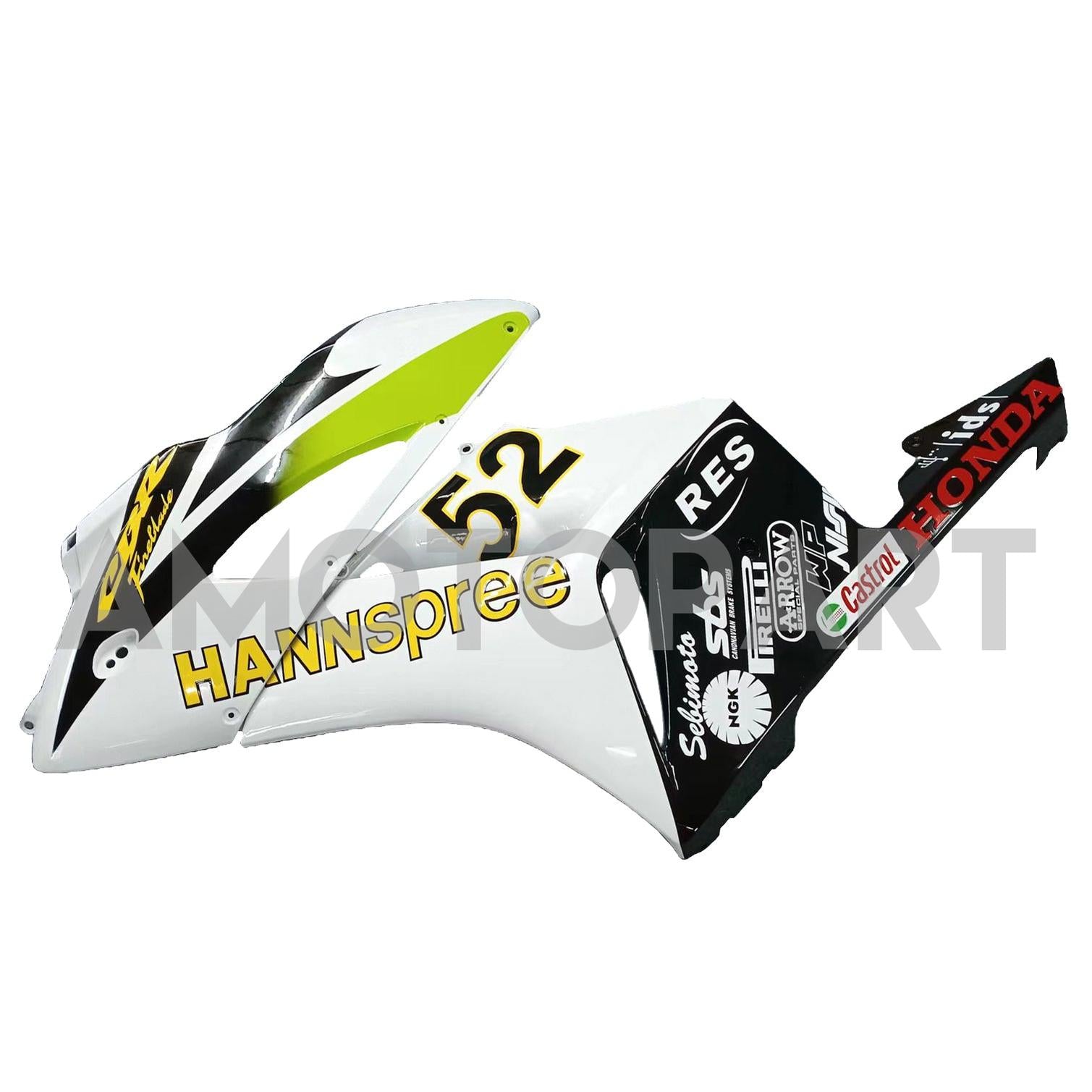 Frailiny amotopart Honda CBR1000RR 2004-2005 FAILING WHITE BLACK HANNSPREE RACING FAIRING KIT