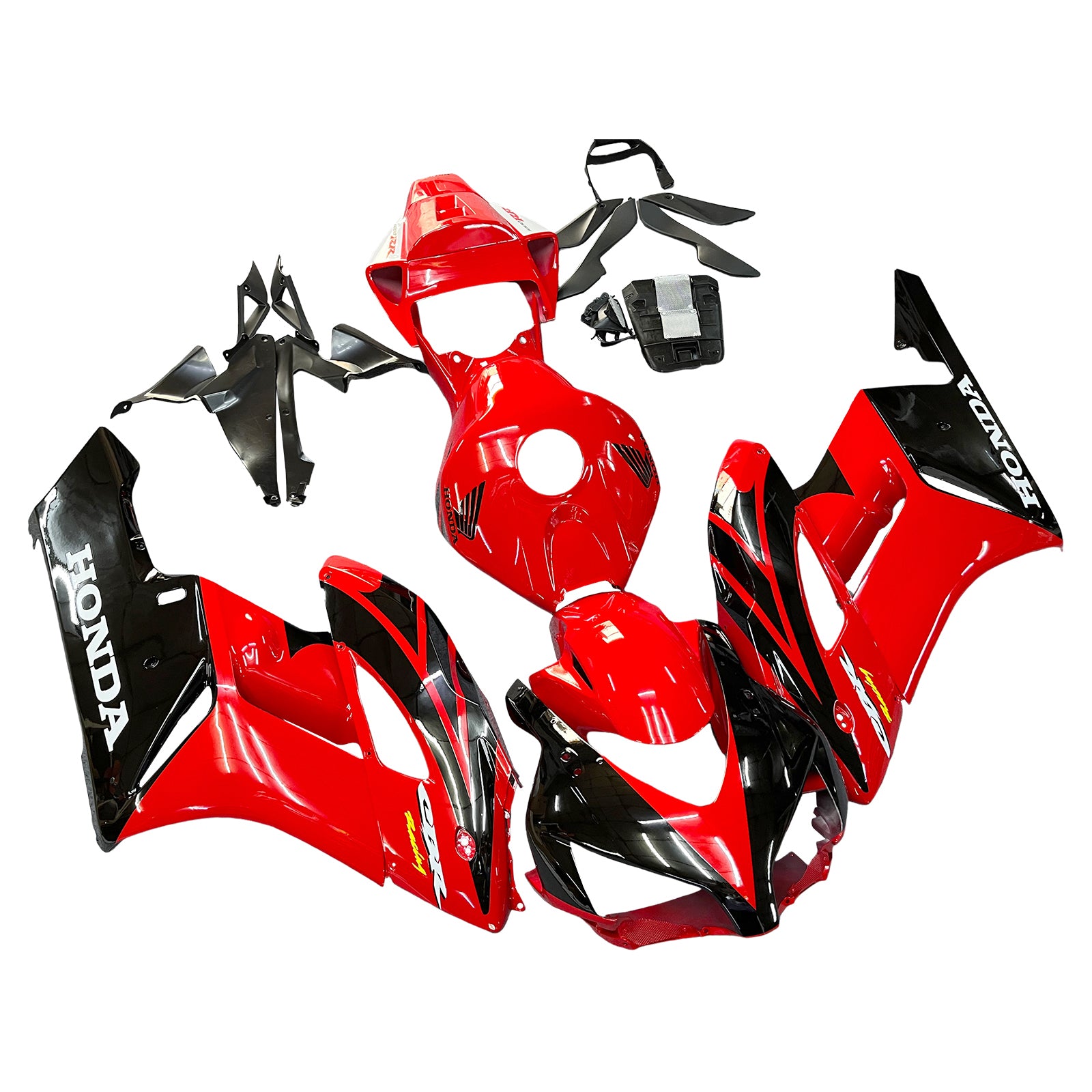 Amotopart Verkleidungen Honda 1000RR 2004-2005 Verkleidung Rot Schwarz CBR Racing Verkleidungsset