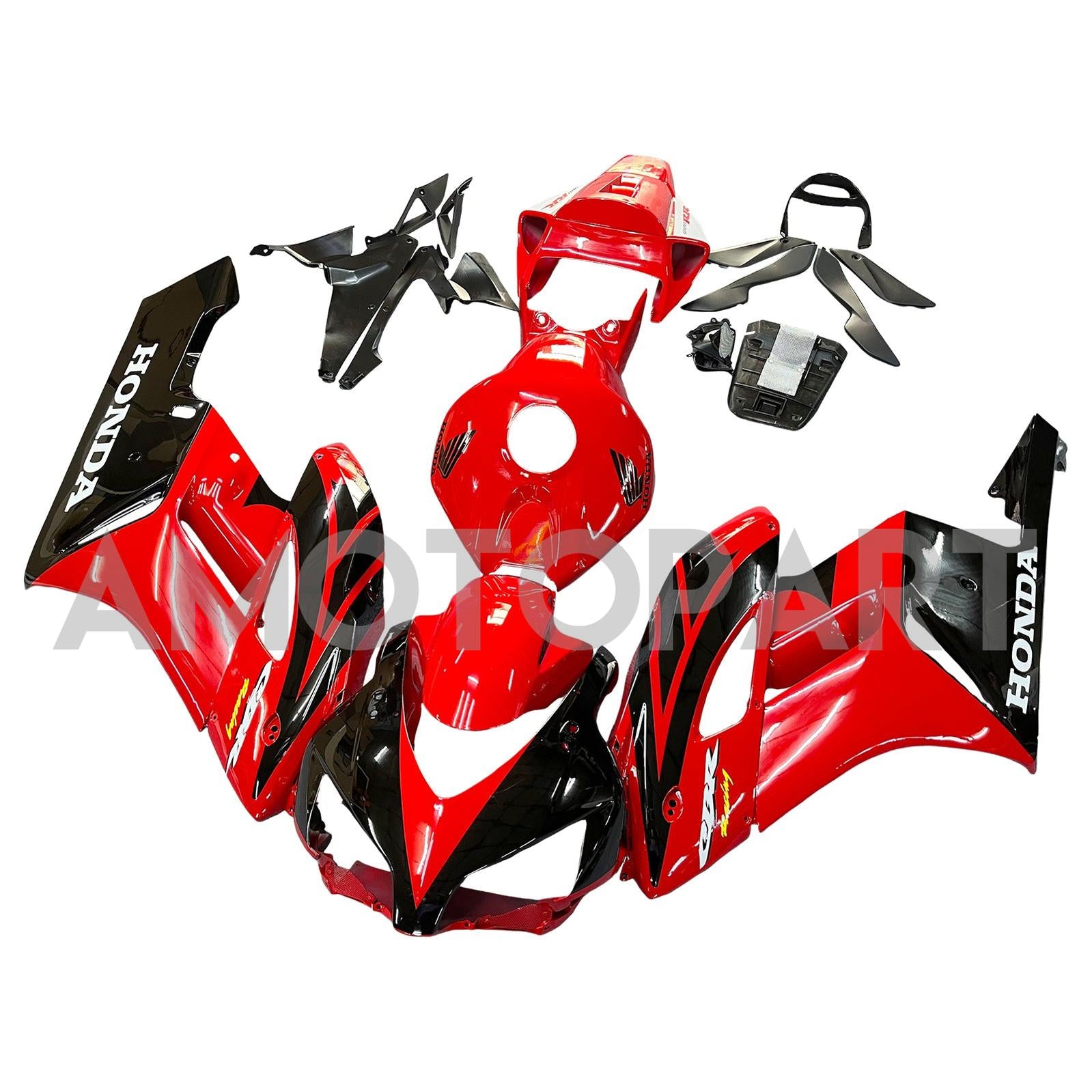 Amotopart Fairings Honda 1000RR 2004-2005 Fairing Red Black CBR Racing Fairing Kit