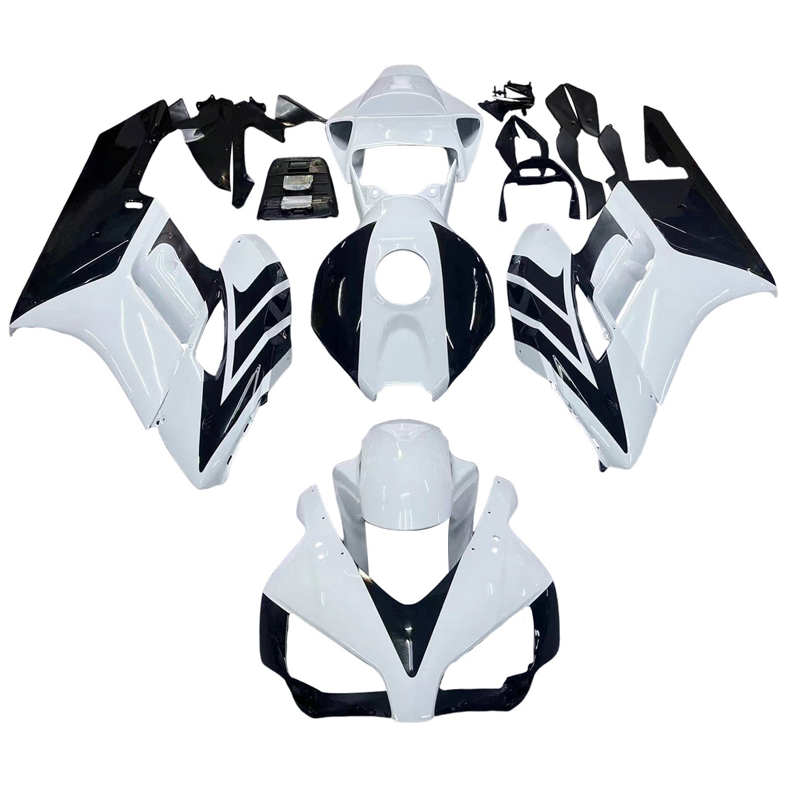 Amotopart Fairings Honda CBR1000RR 2004-2005 Fairing White Black CBR Racing Fairing Kit