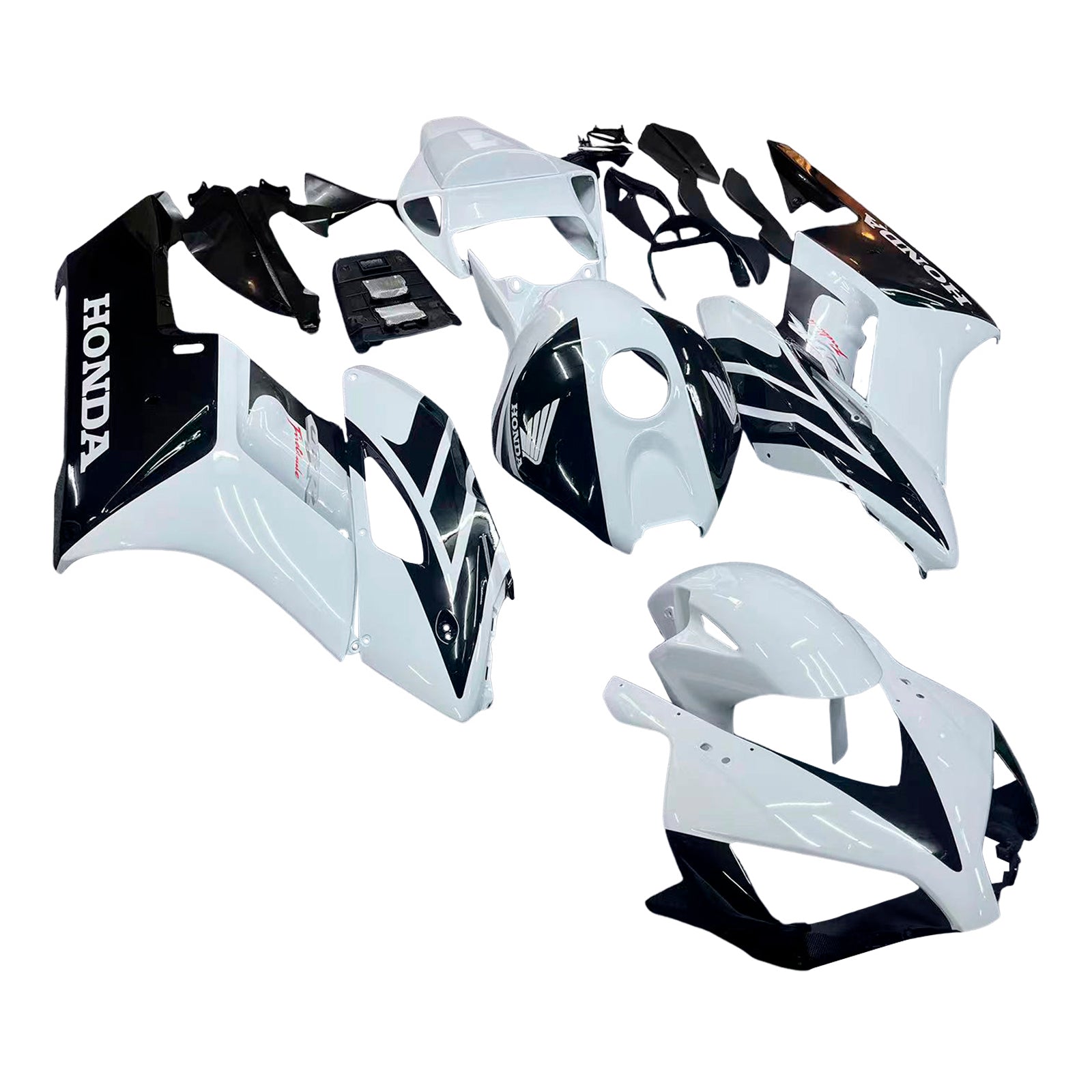 Amotopart Fairings Honda CBR1000RR 2004-2005 Fairing White Black CBR Racing Fairing Kit