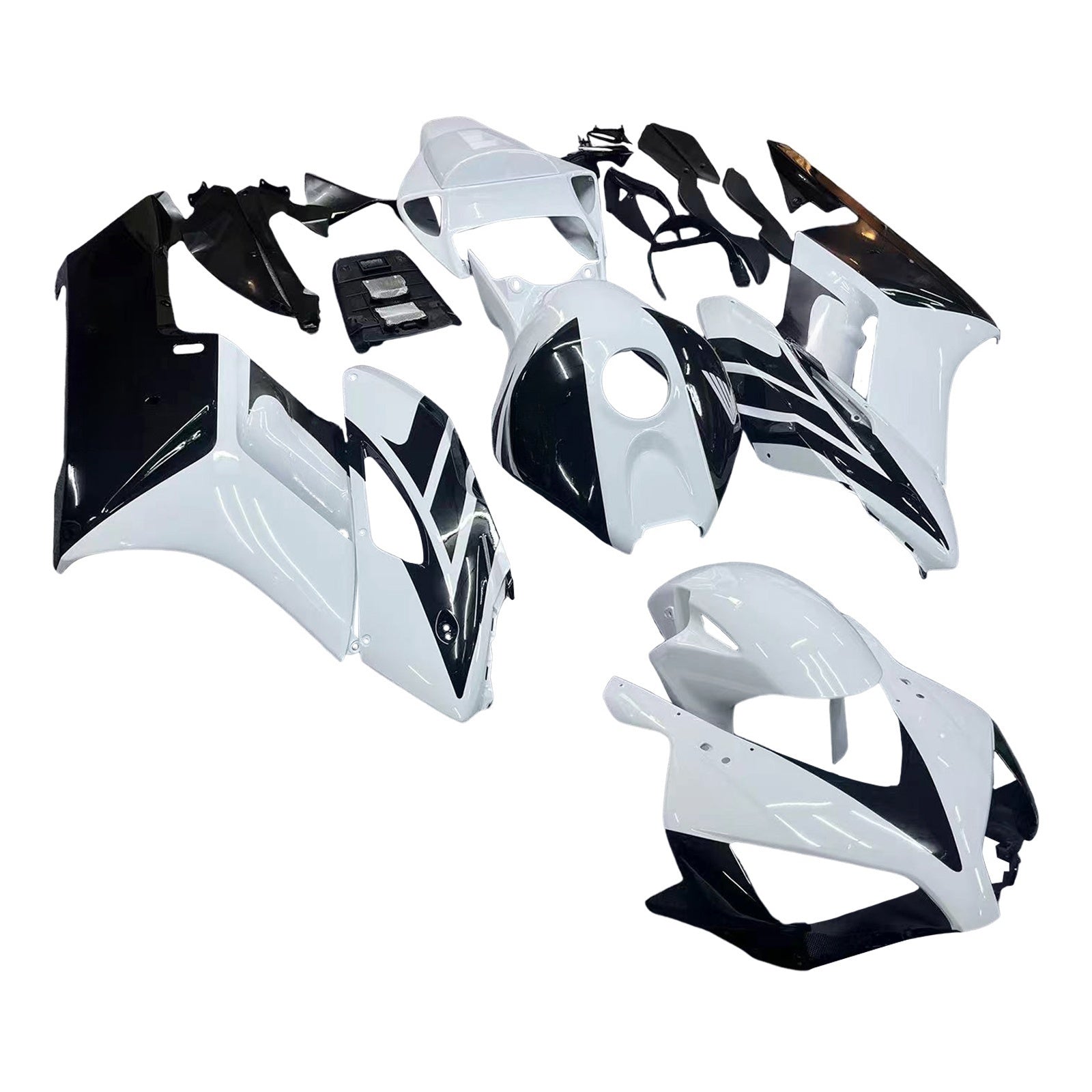 Amotopart Fairings Honda CBR1000RR 2004-2005 Fairing White Black CBR Racing Kit