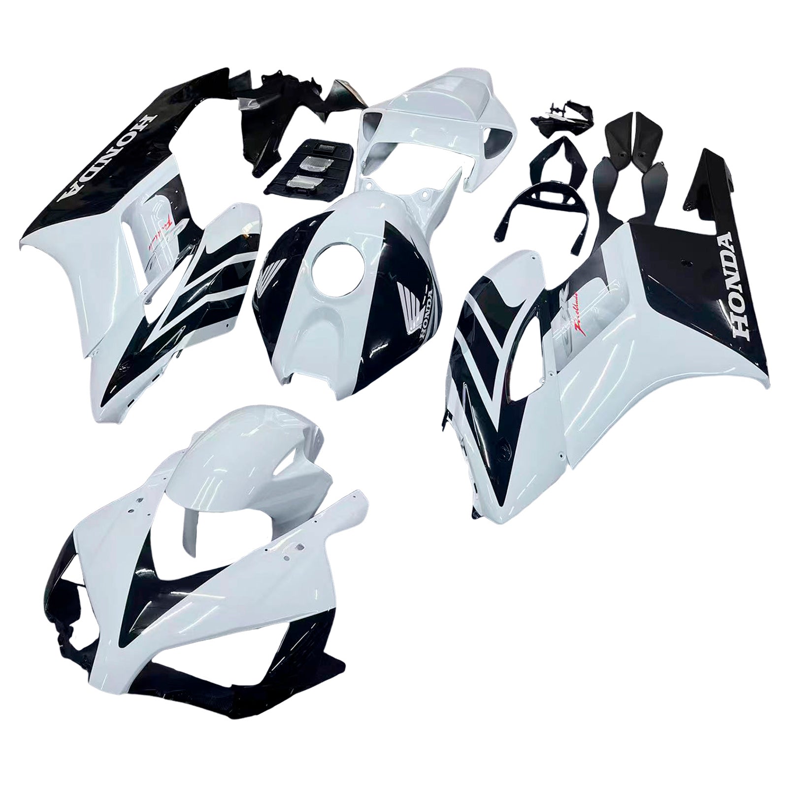 Amotopart Fairings Honda CBR1000RR 2004-2005 Fairing White Black CBR Racing Fairing Kit