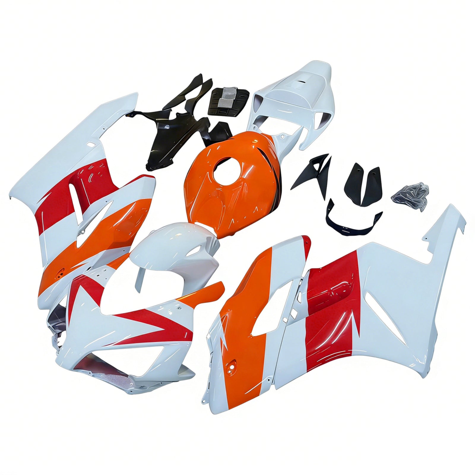 Amotopart Fairings Honda CBR1000RR 2004-2005 Fairing White Orange Repsol Racing Fairing Kit