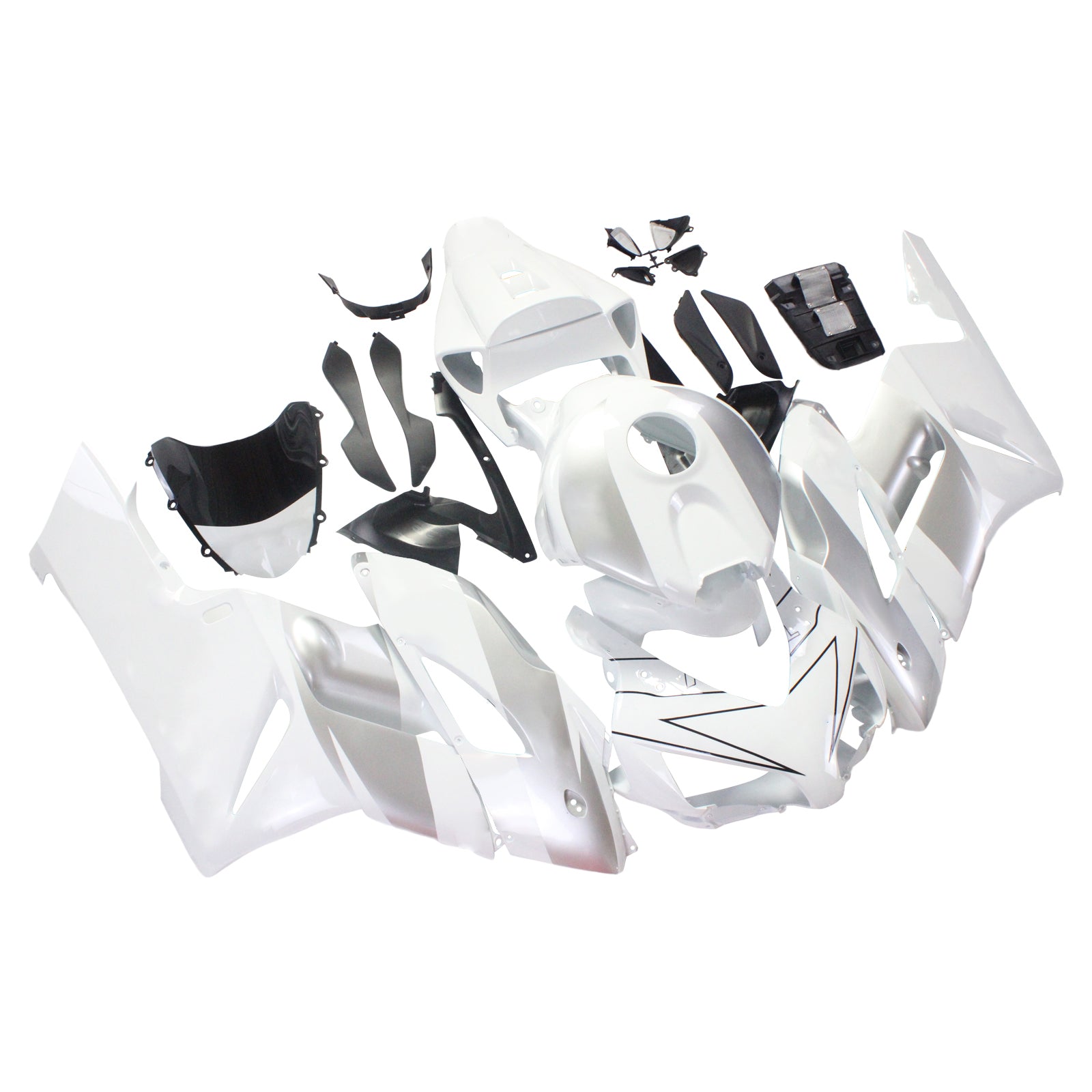 Amotopart-kuipen Honda CBR1000RR 2004-2005 Fairing White Silver Repsol Racing Fairing Kit