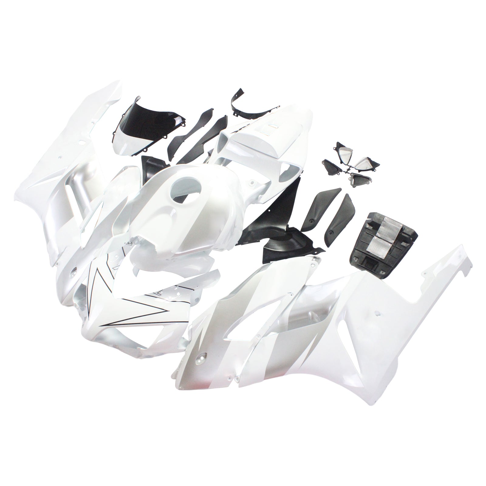 Amotopart-kuipen Honda CBR1000RR 2004-2005 Fairing White Silver Repsol Racing Fairing Kit