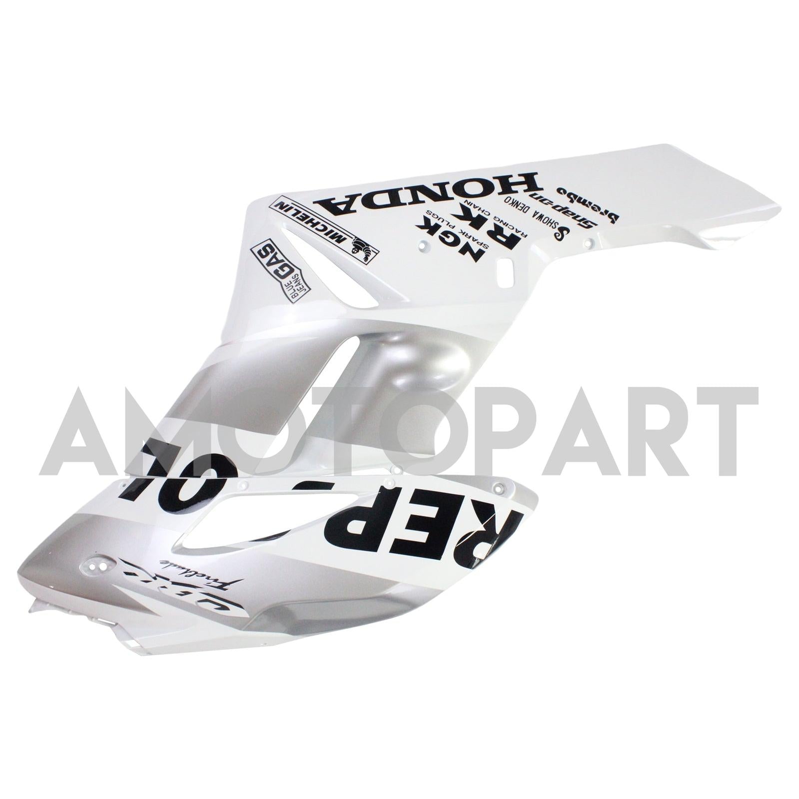 Kapoty Amotopart Honda CBR1000RR 2004-2005 FAILING Bílé stříbrné repsol Racing Fairing Kit
