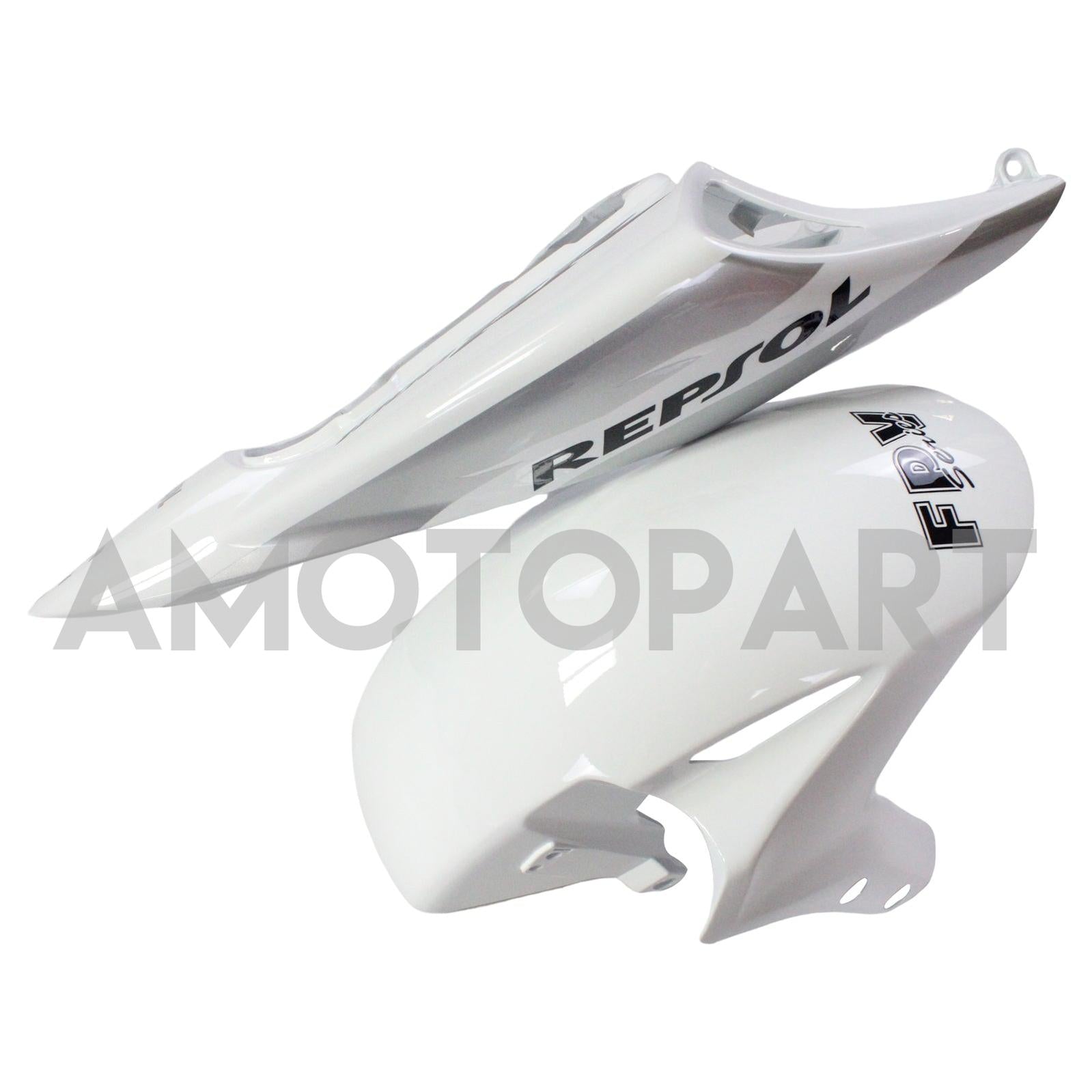 Kapoty Amotopart Honda CBR1000RR 2004-2005 FAILING Bílé stříbrné repsol Racing Fairing Kit