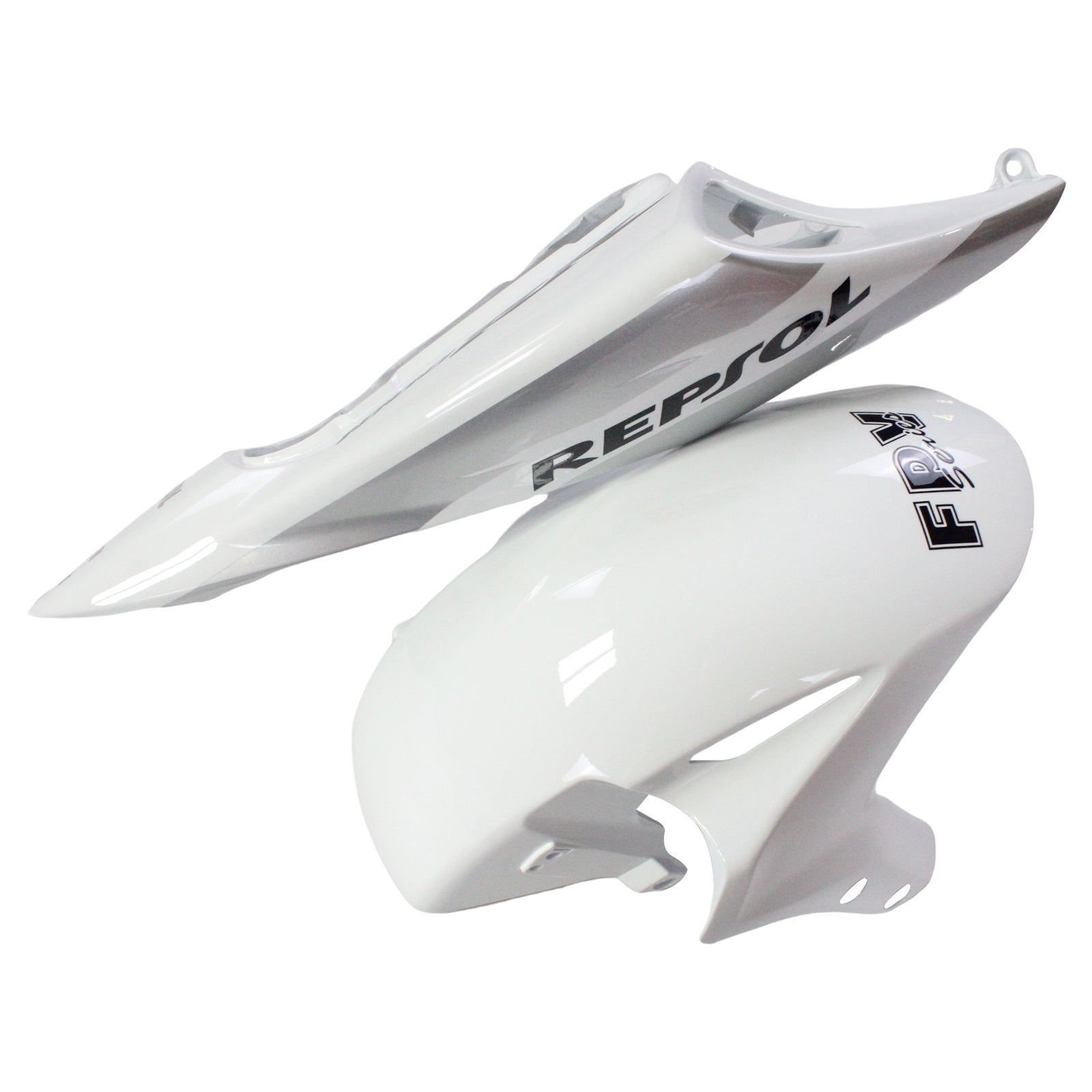 Amotopart Carene Honda CBR1000RR 2004-2005 Carena Bianco Argento Repsol Racing Kit carena