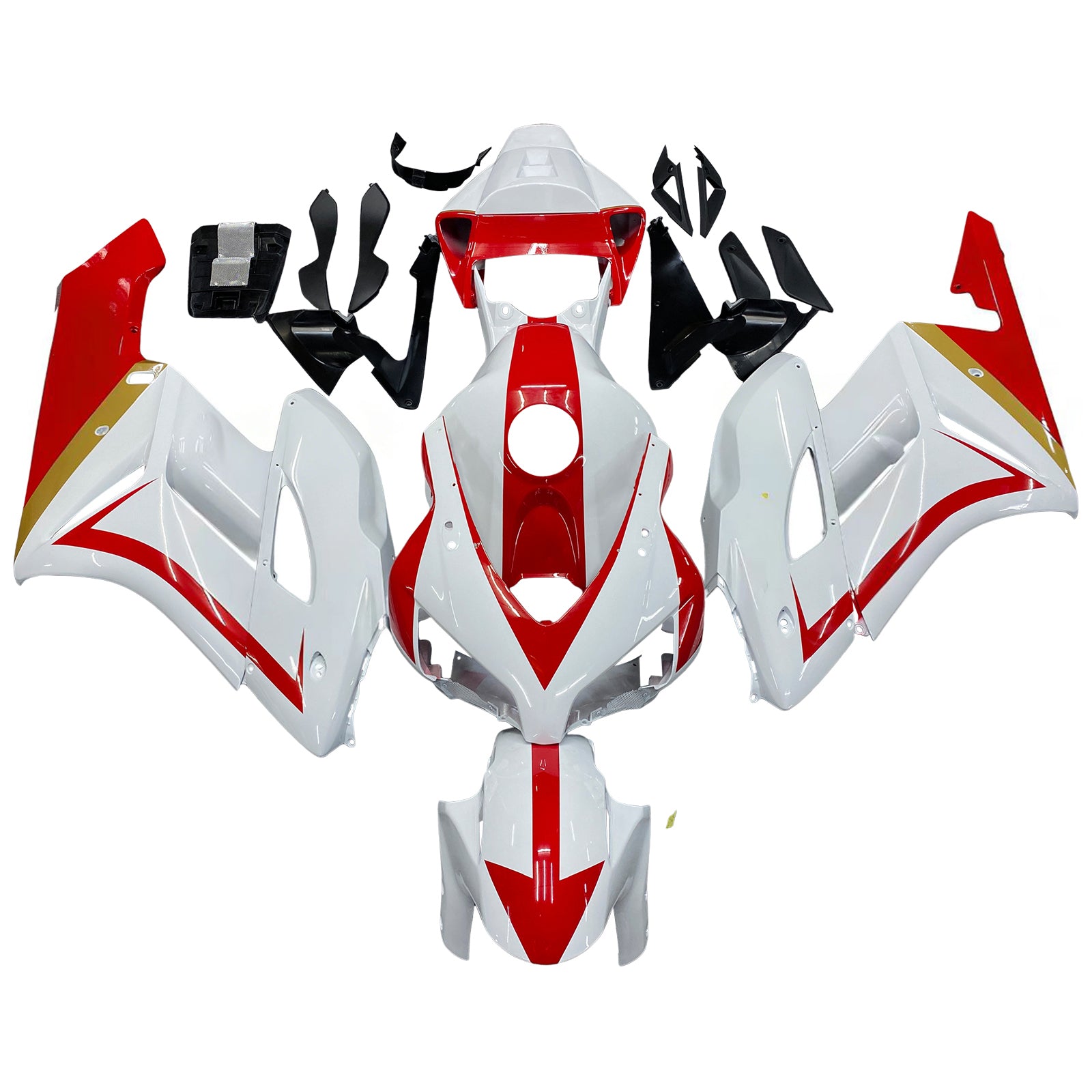Amotopart stroomlijnkappen CBR1000RR 2004-2005 kuip wit rood Honda Racing kuipset