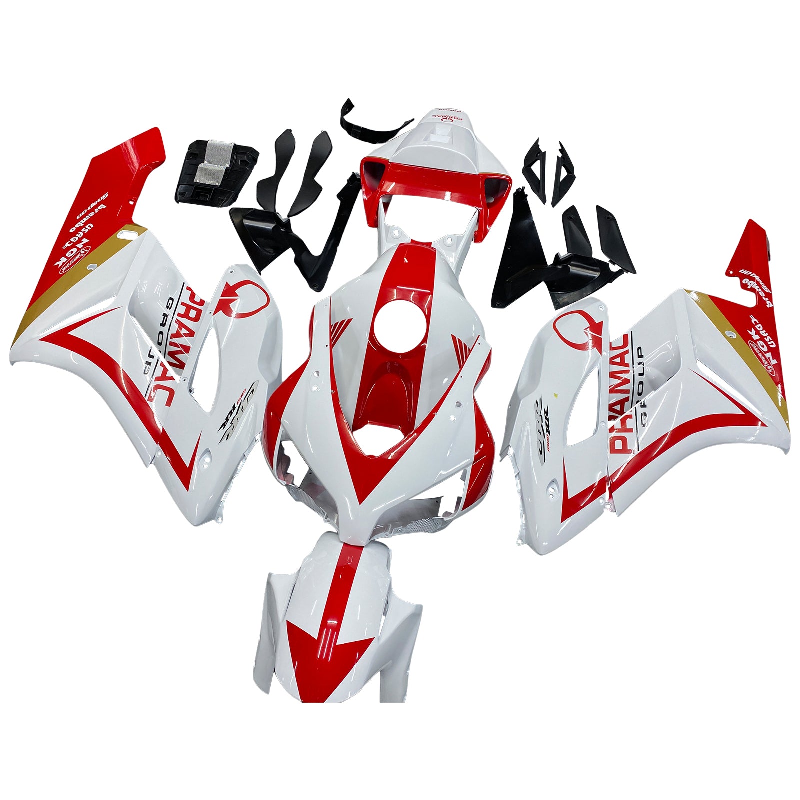 Carene Amotopart CBR1000RR 2004-2005 Carena Bianco Rosso Honda Racing Kit carena