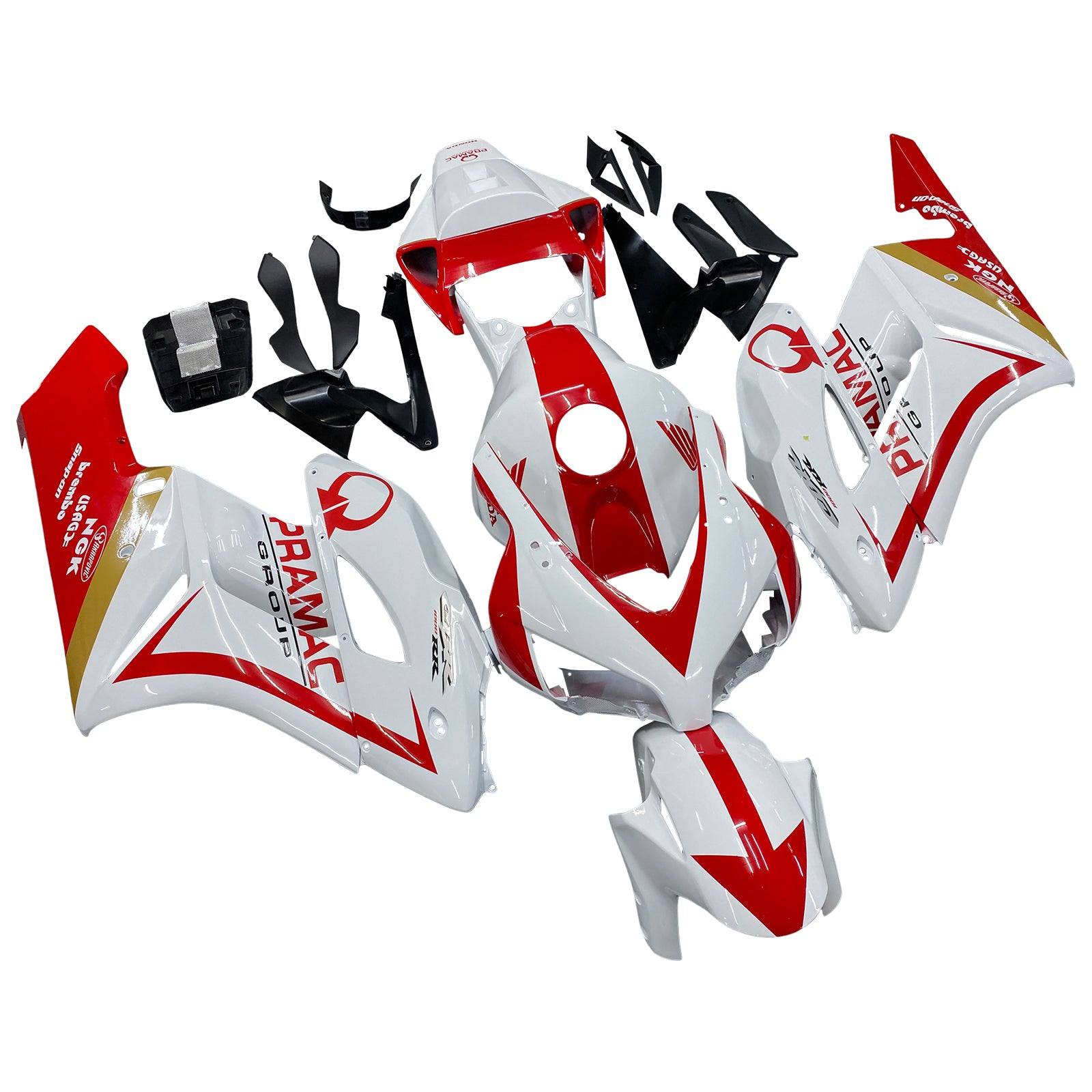 Amotopart Fairings CBR1000RR 2004-2005 Fairing White Red Honda Racing Fairing Kit