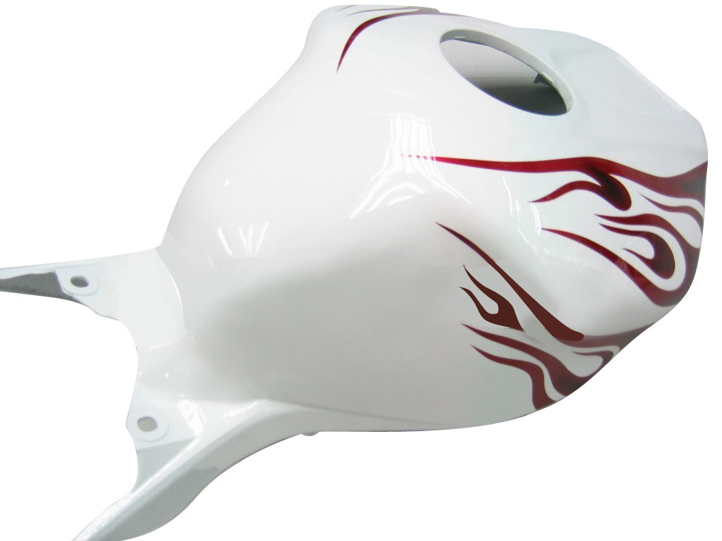 Amotopart Fairings Honda CBR1000RR 2004-2005 Fairing White & Red Flame Shark Racing Fairing Kit