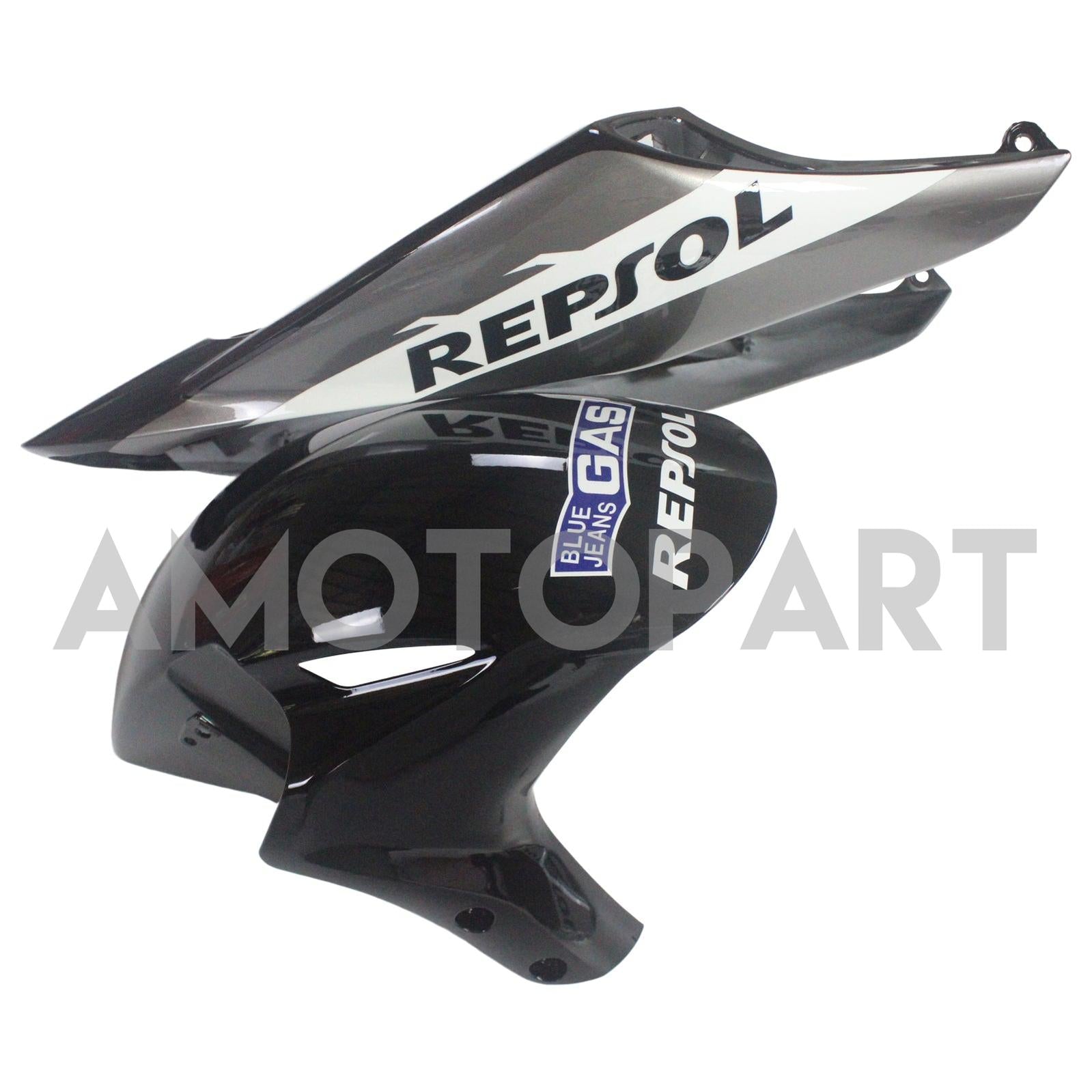Amotopart Fairings Honda CBR1000RR 2004-2005 Fairing Repsol Racing Black Silver Fairing Kit