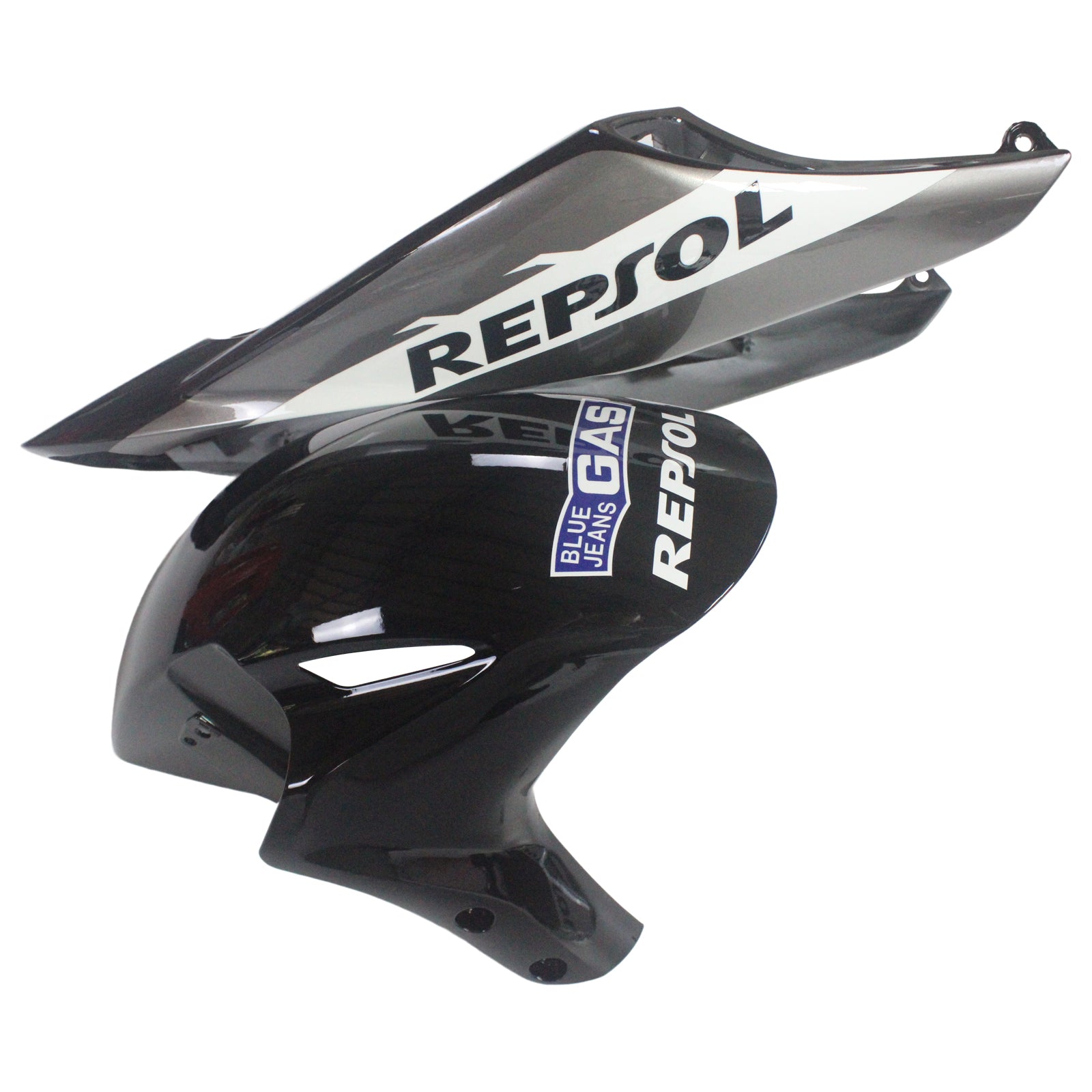 Amotopart Fairings Honda CBR1000RR 2004-2005 Fairing Repsol Racing Black Silver Fairing Kit