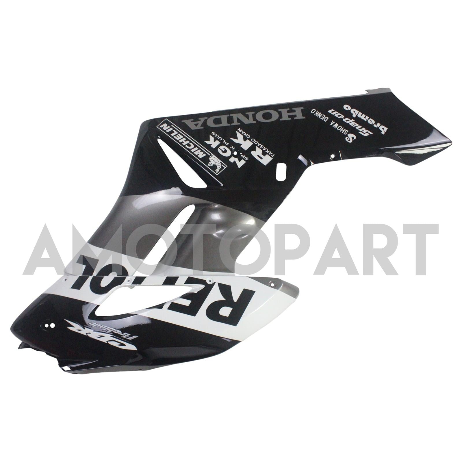 Amotopart Fairings Honda CBR1000RR 2004-2005 Fairing Repsol Racing Black Silver Fairing Kit