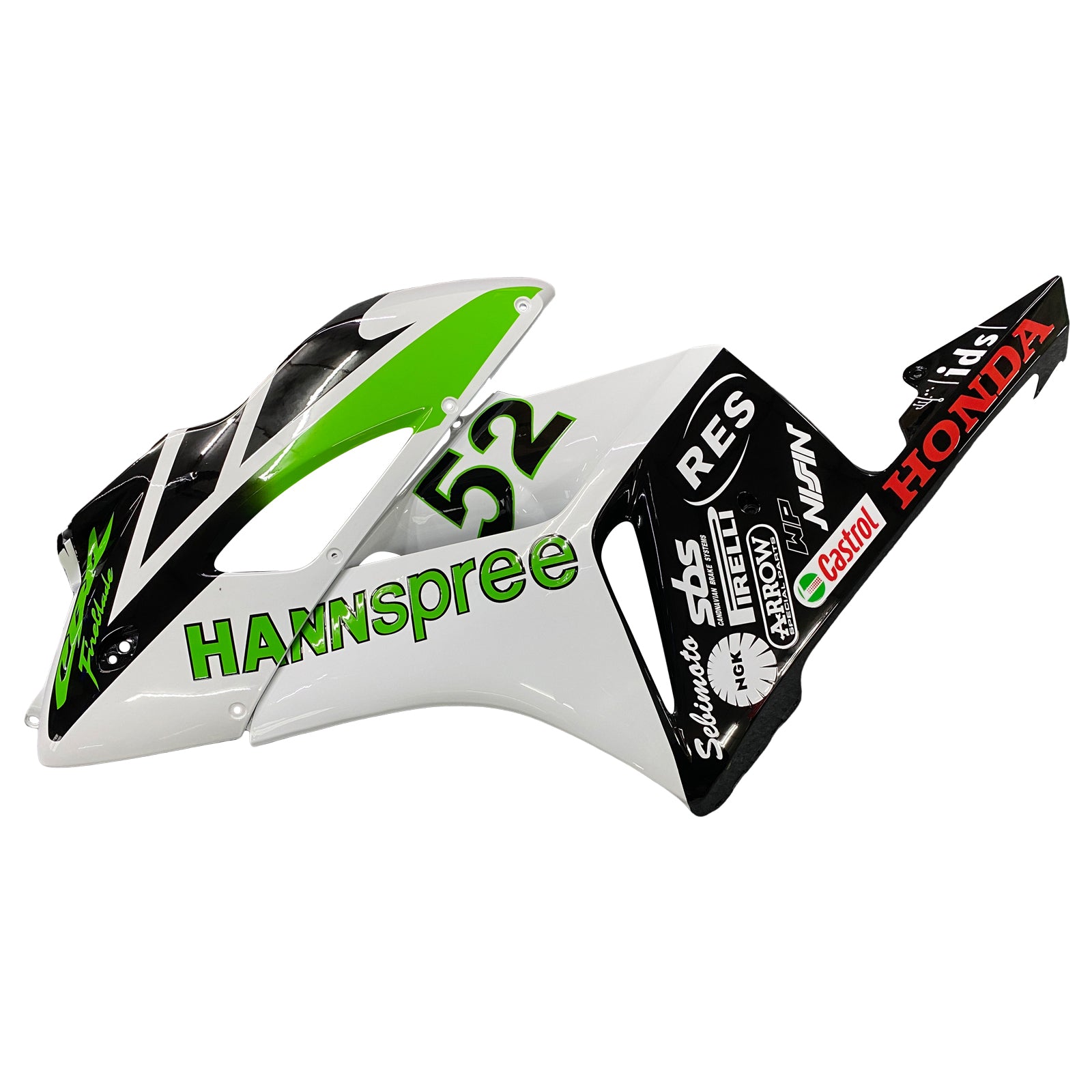 Amotopart Fairings Honda CBR1000RR 2004-2005 Fairing White No.52 Hannspree Racing Fairing Kit