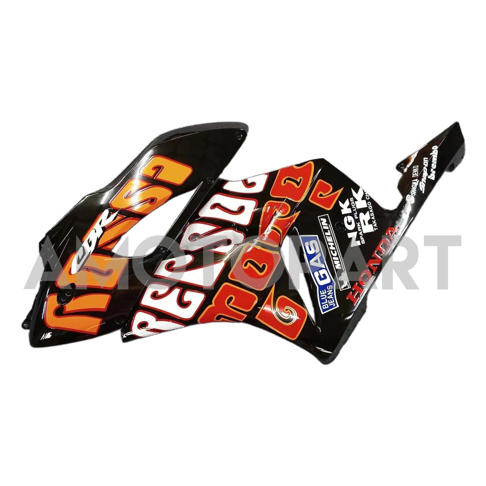 Amotopart Fairings Honda CBR1000RR 2004-2005 Fairing Valentino Rossi Racing Black Yellow Fairing Kit