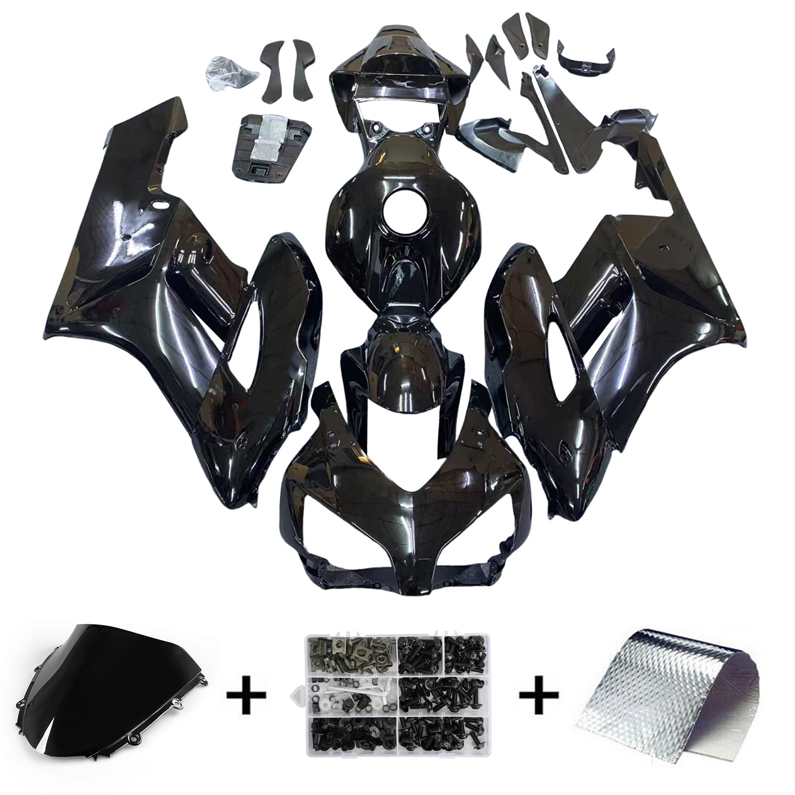 Amotopart 2004-2005 Honda CBR1000RR Black Fairing Kit