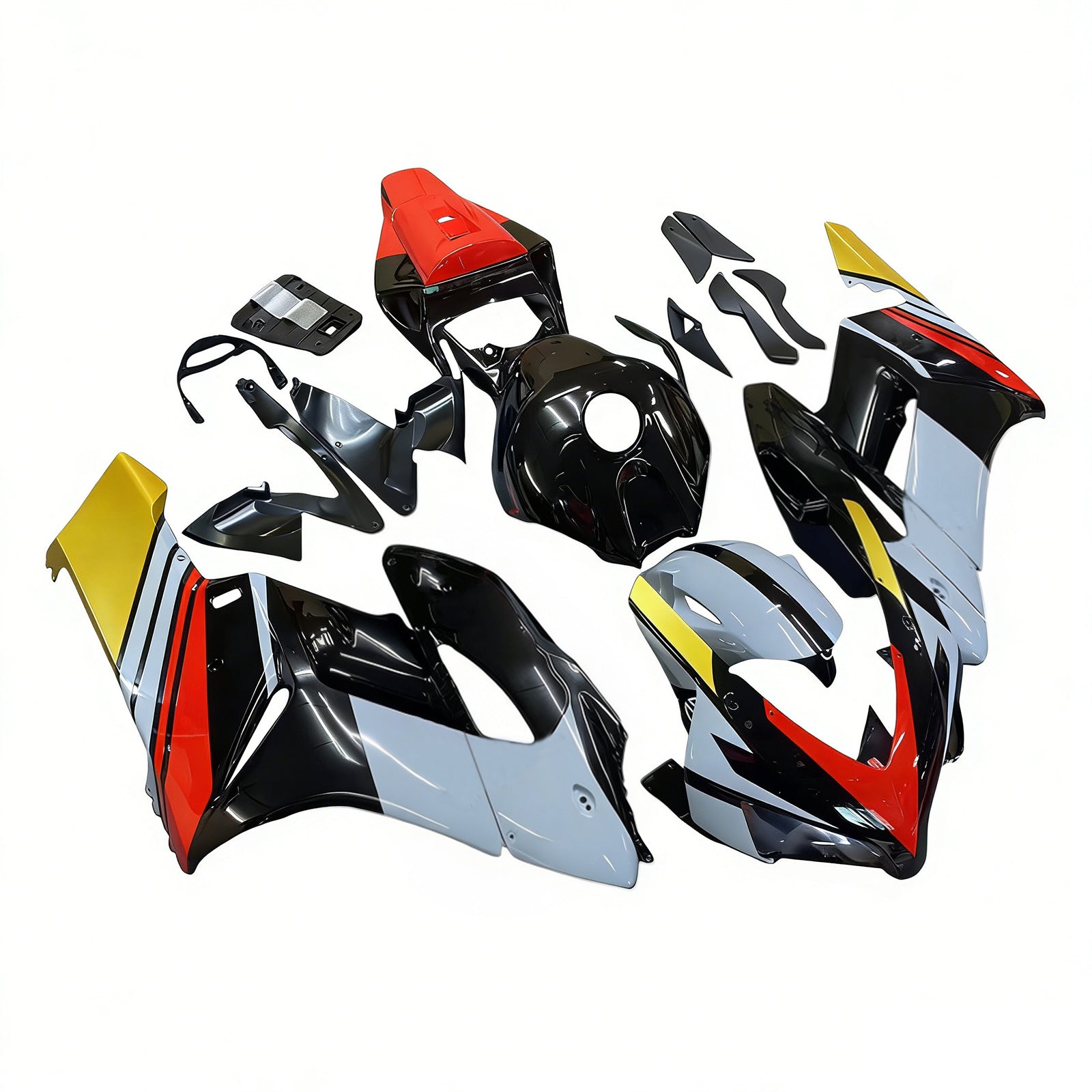 Amotopart 2004-2005 Honda CBR1000RR Black Grey Red Fairing Kit