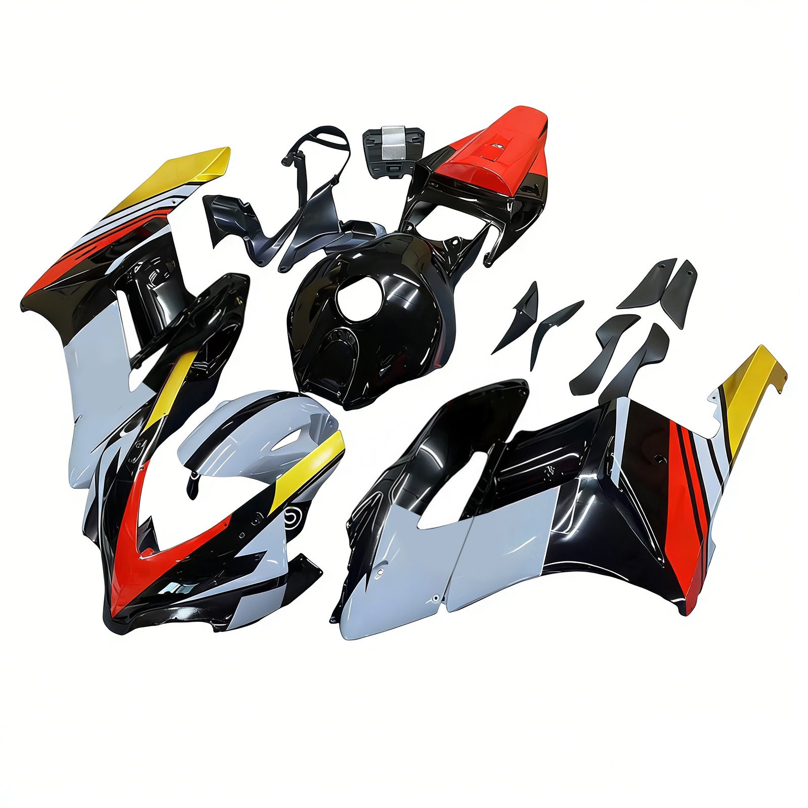 Amotopart 2004-2005 Honda CBR1000RR Black Grey Red Fairing Kit