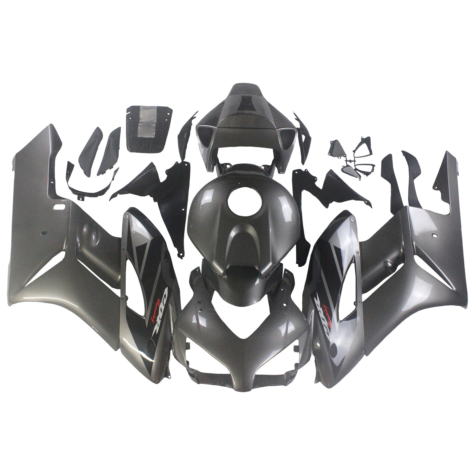 Amotopart 2004-2005 Honda CBR1000RR Gloss Grey&Black Fairing Kit