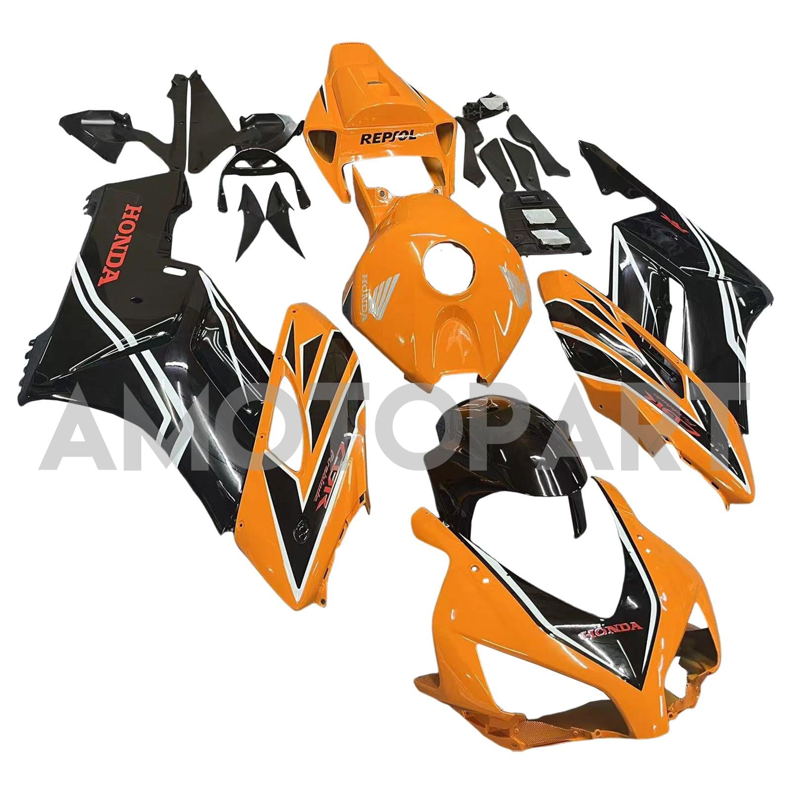 Amotopart 2004-2005 Honda CBR1000RR Yellow&Black Fairing Kit