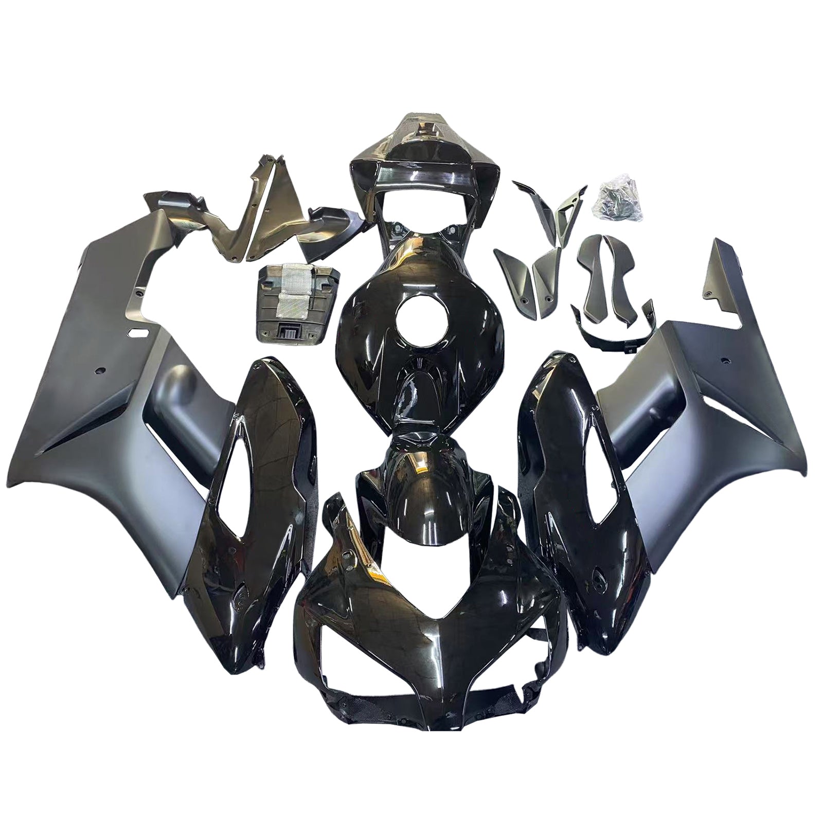 Amotopart 2004-2005 ホンダ CBR1000RR グロスマットブラックフェアリングキット