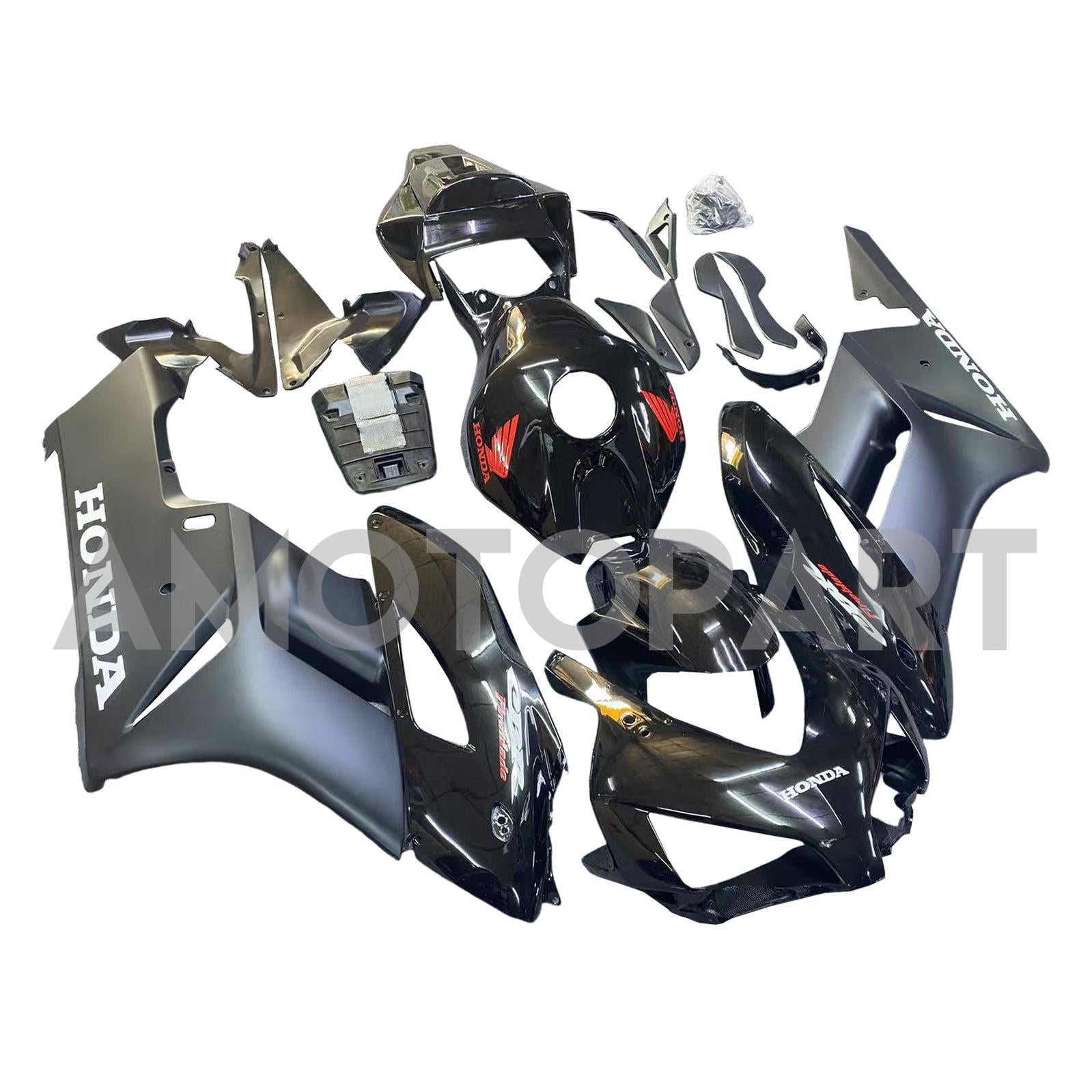 Amotopart 2004-2005 Honda CBR1000RR GLOSS Matte Black Fairing Kit