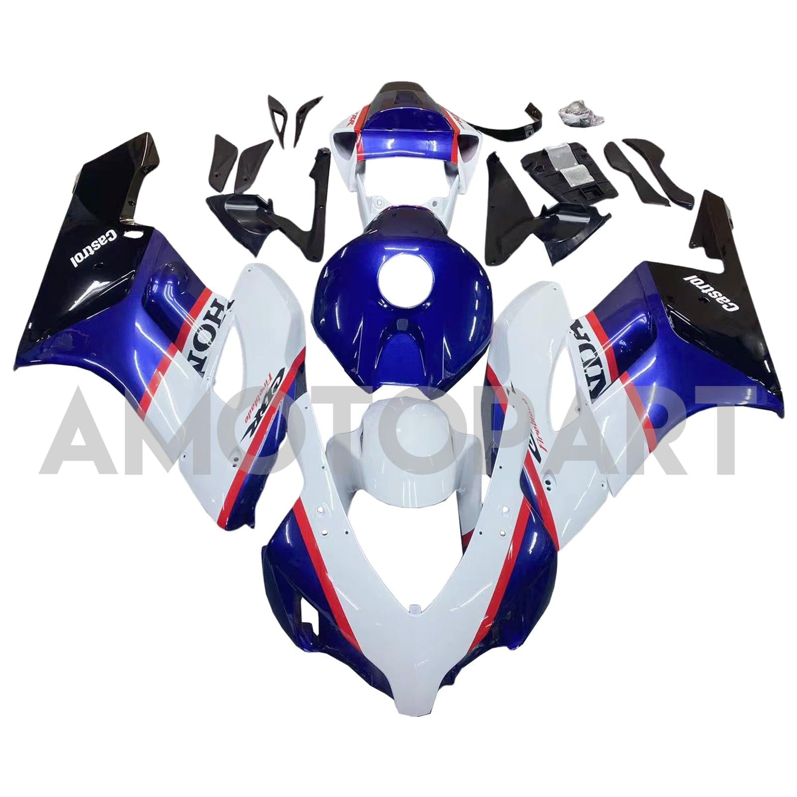 Amotopart 2004-2005 Honda CBR1000RR Red&Blue Style3 Fairing Kit