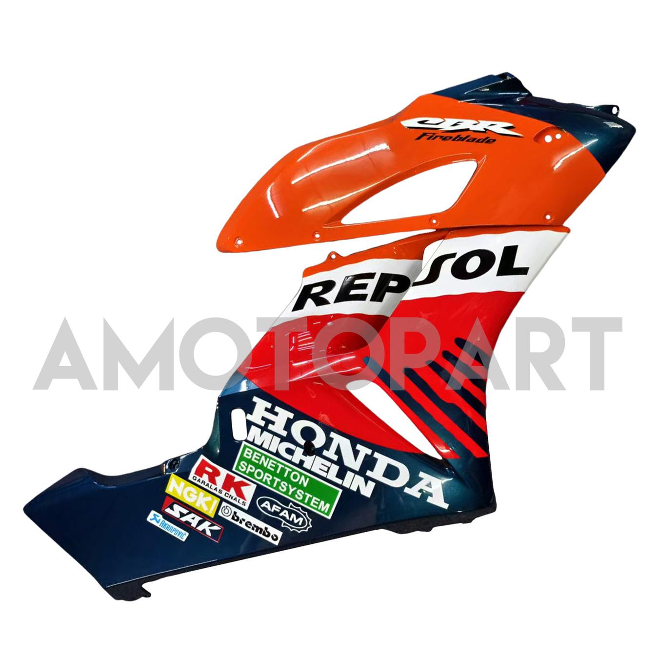 Amotopart 2004-2005 Honda CBR1000RR Repsol Orange Blue Fair Kit
