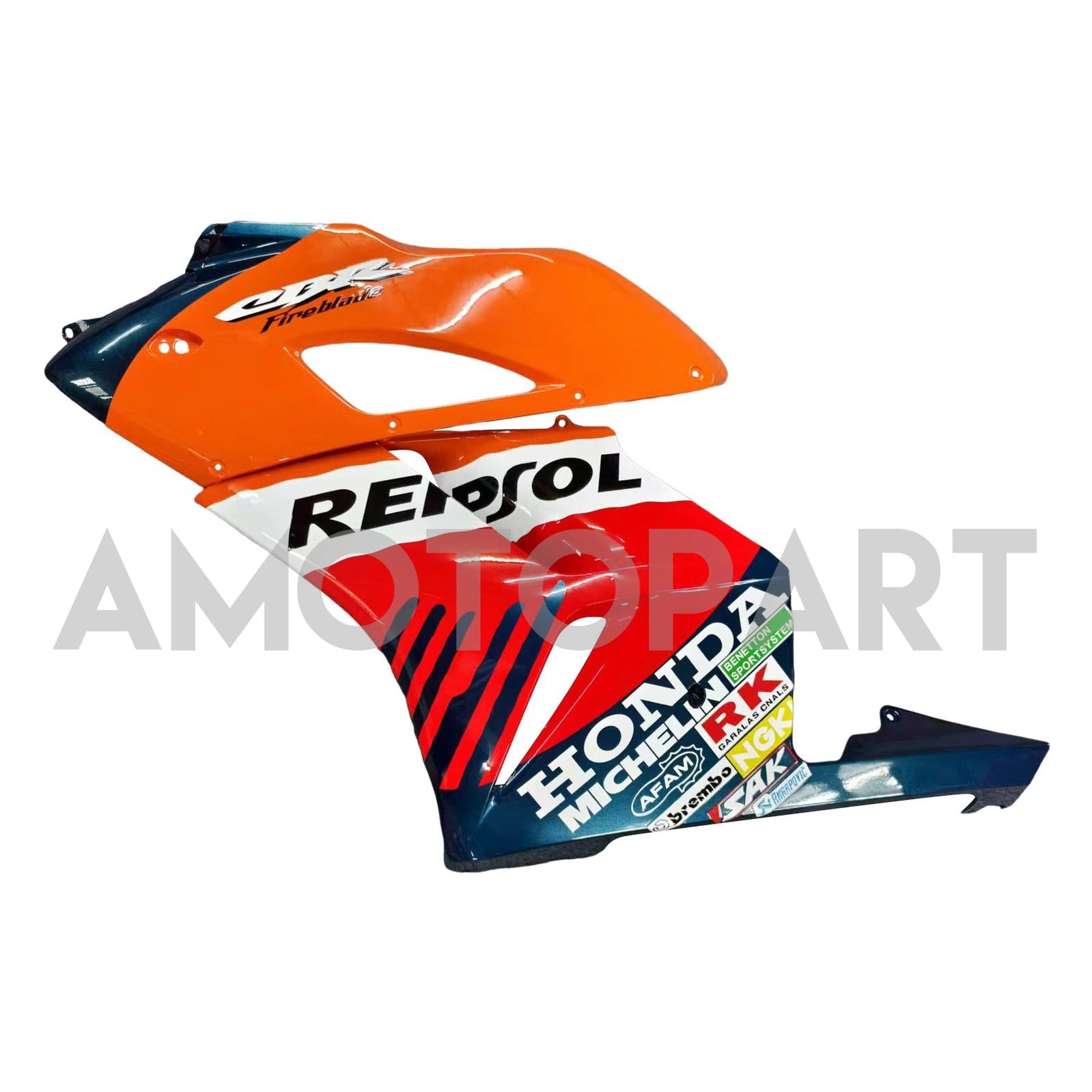 Amotopart 2004-2005 Honda CBR1000RR Repsol Orange Blue Fair Kit