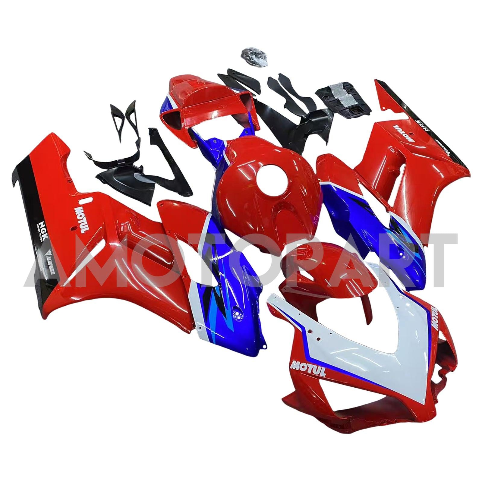 Amotopart 2004-2005 Honda CBR1000RR Red&Blue Style5 Fairing Kit