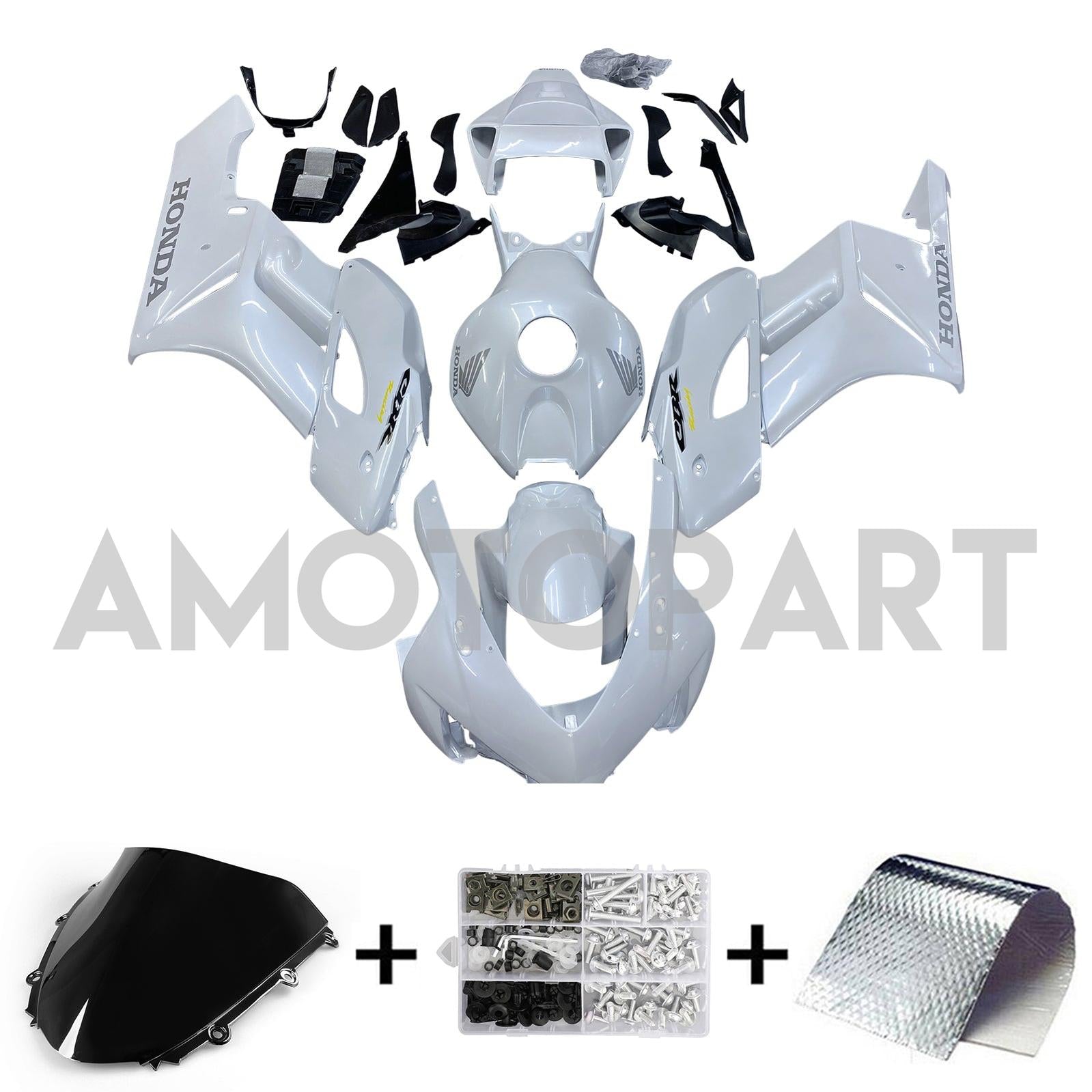 Amotopart 2004-2005 Honda CBR1000RR Pearl White Fairing Kit