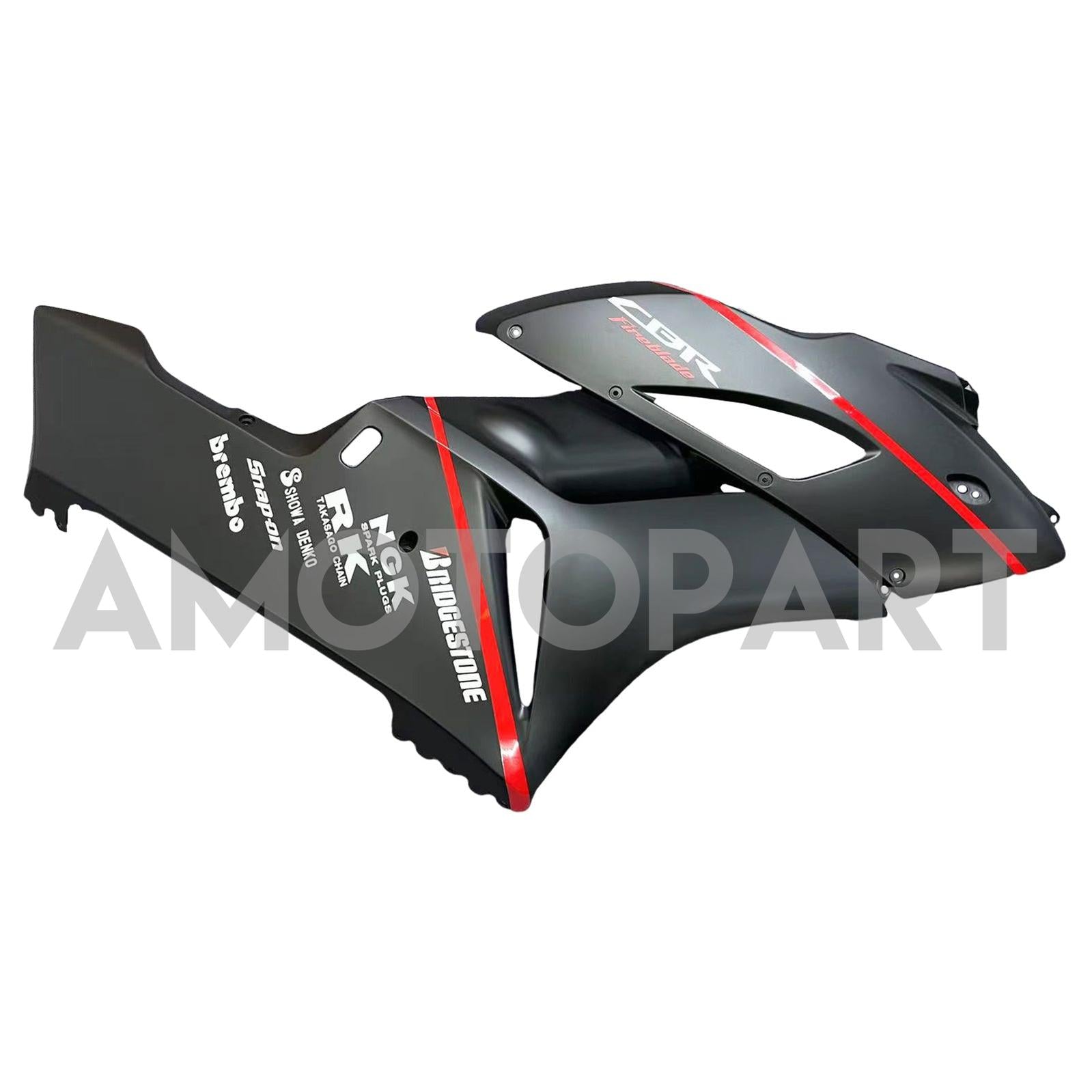 Amotopart 2004-2005 Honda CBR1000RR Matte Black with Logo Fairing Kit