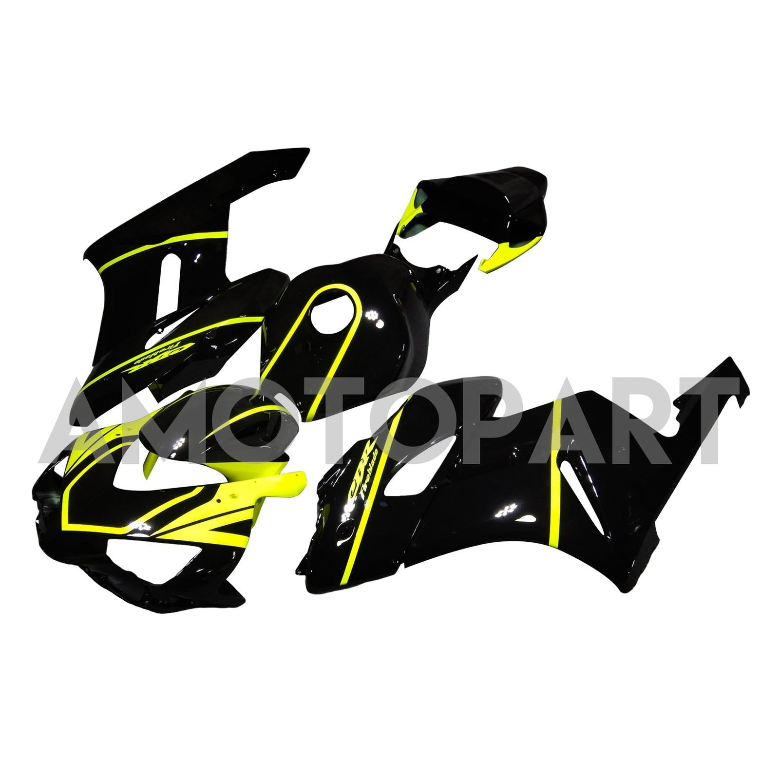 Amotopart 2004-2005 Honda CBR1000RR Gloss Black&Yellow Fairing Kit