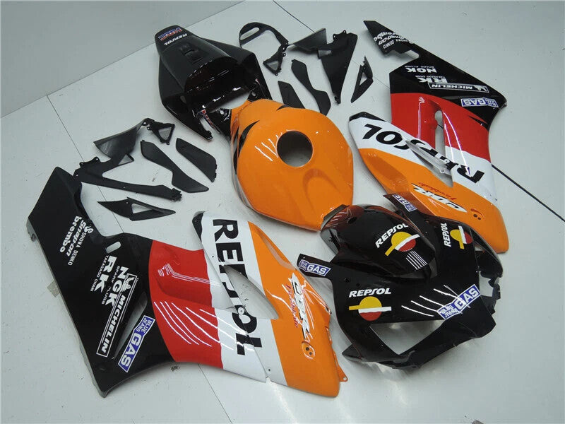 Amotopart 2004-2005 Honda CBR1000RR Black Orange White Fairing Kit