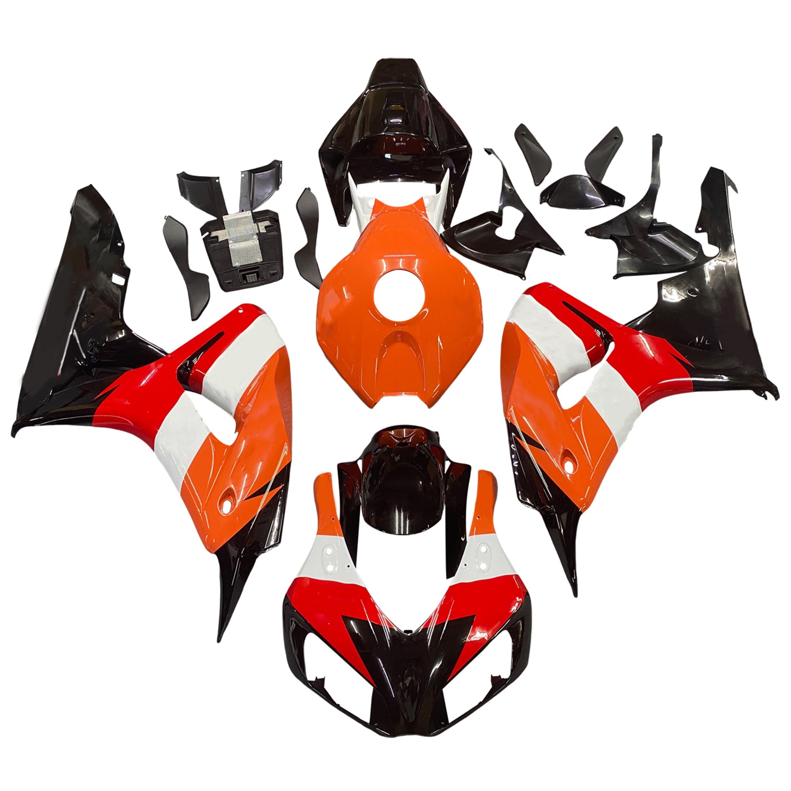 Amotopart 2006-2007 CBR1000RR Honda Fairing Orange Kit