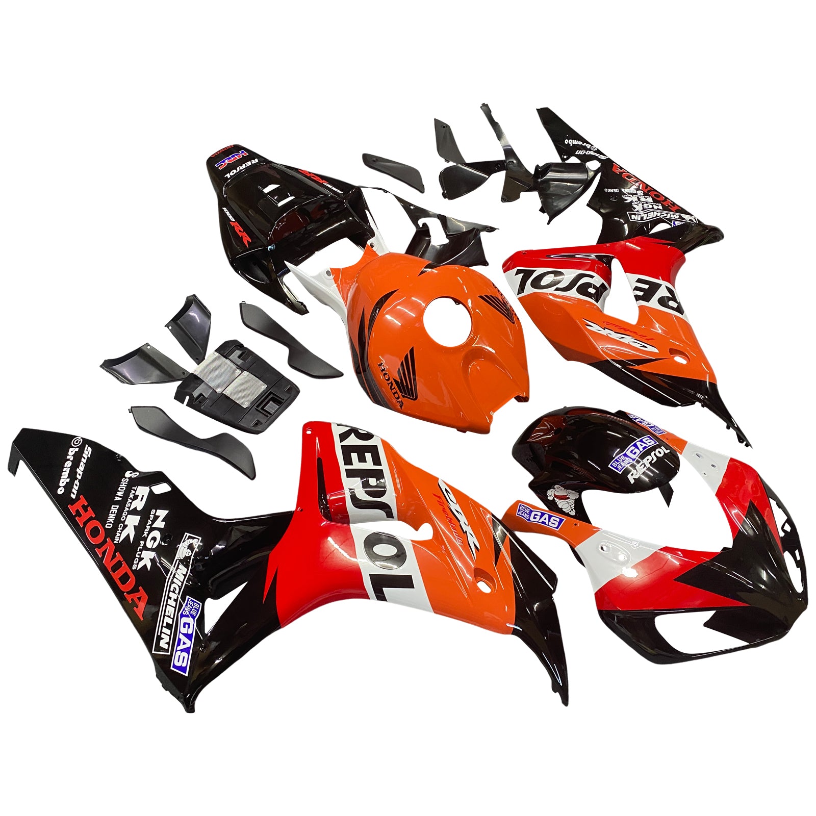 Amotopart 2006-2007 Honda CBR1000RR Fairing Orange&Red repjol Kit