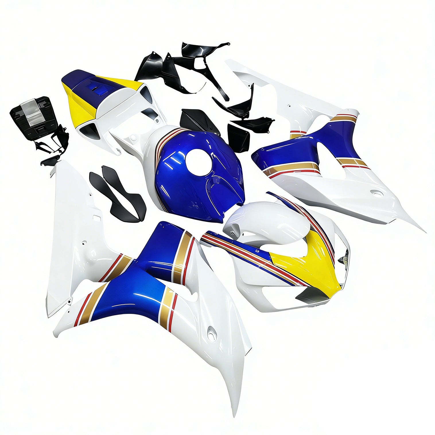 Amotopart Fairings CBR1000RR 2006-2007 White Blue Fairing Kit
