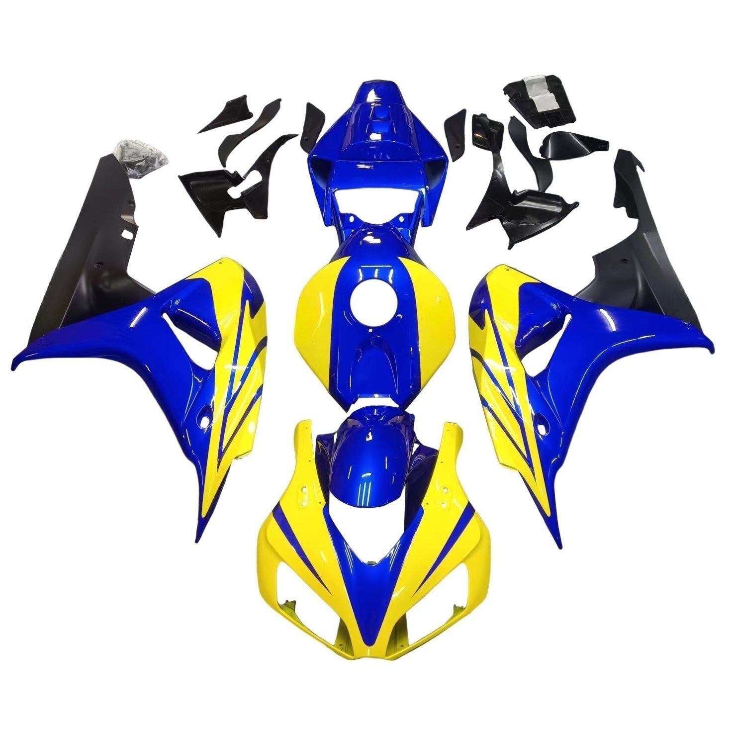 Amotopart Fairings Honda 1000RR 2006-2007 Fairing CBR Racing Blue Yellow Fairing Kit