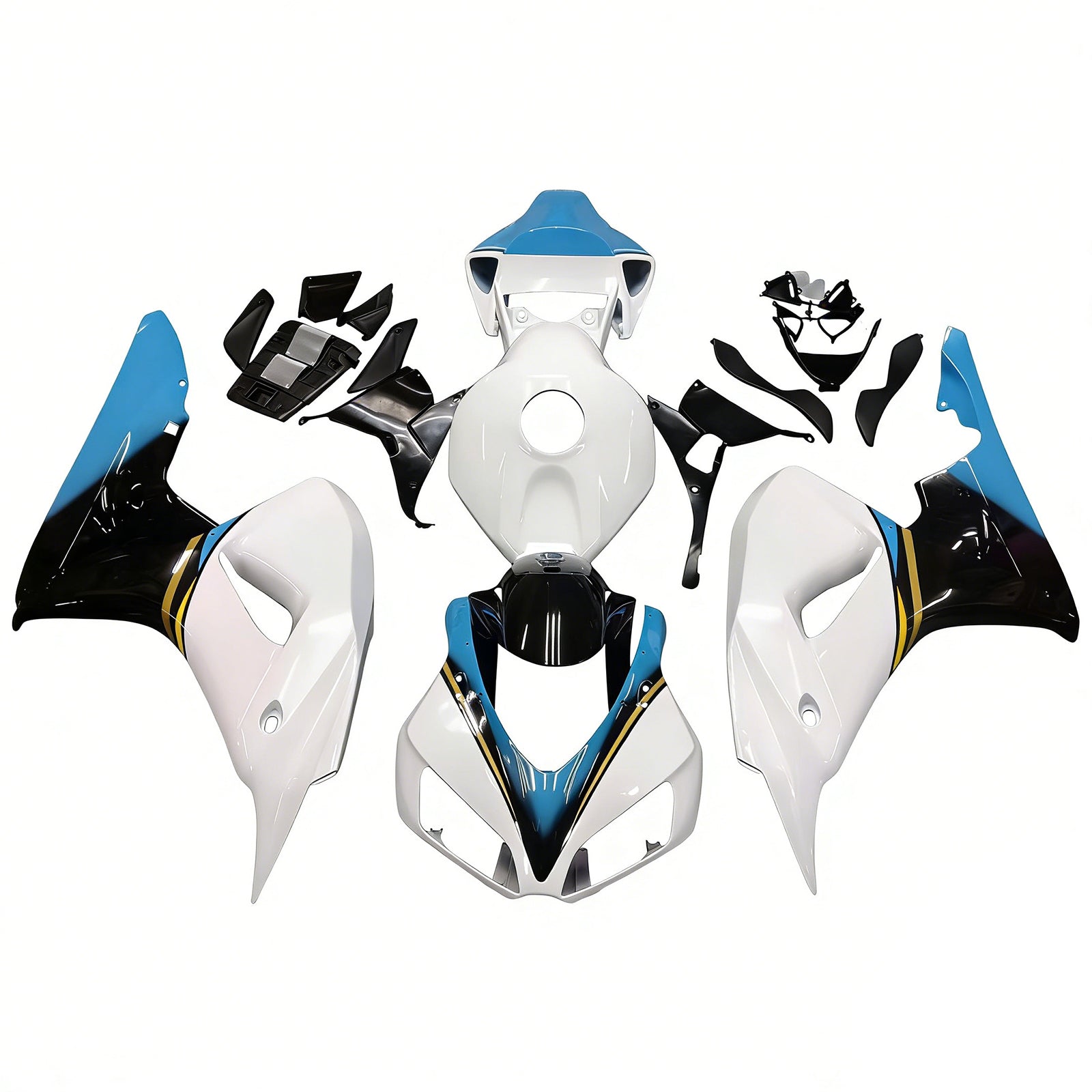Amotopart Fairings Honda CBR1000RR 2006-2007 Fairing White Konica Minolta Racing Fairing Kit
