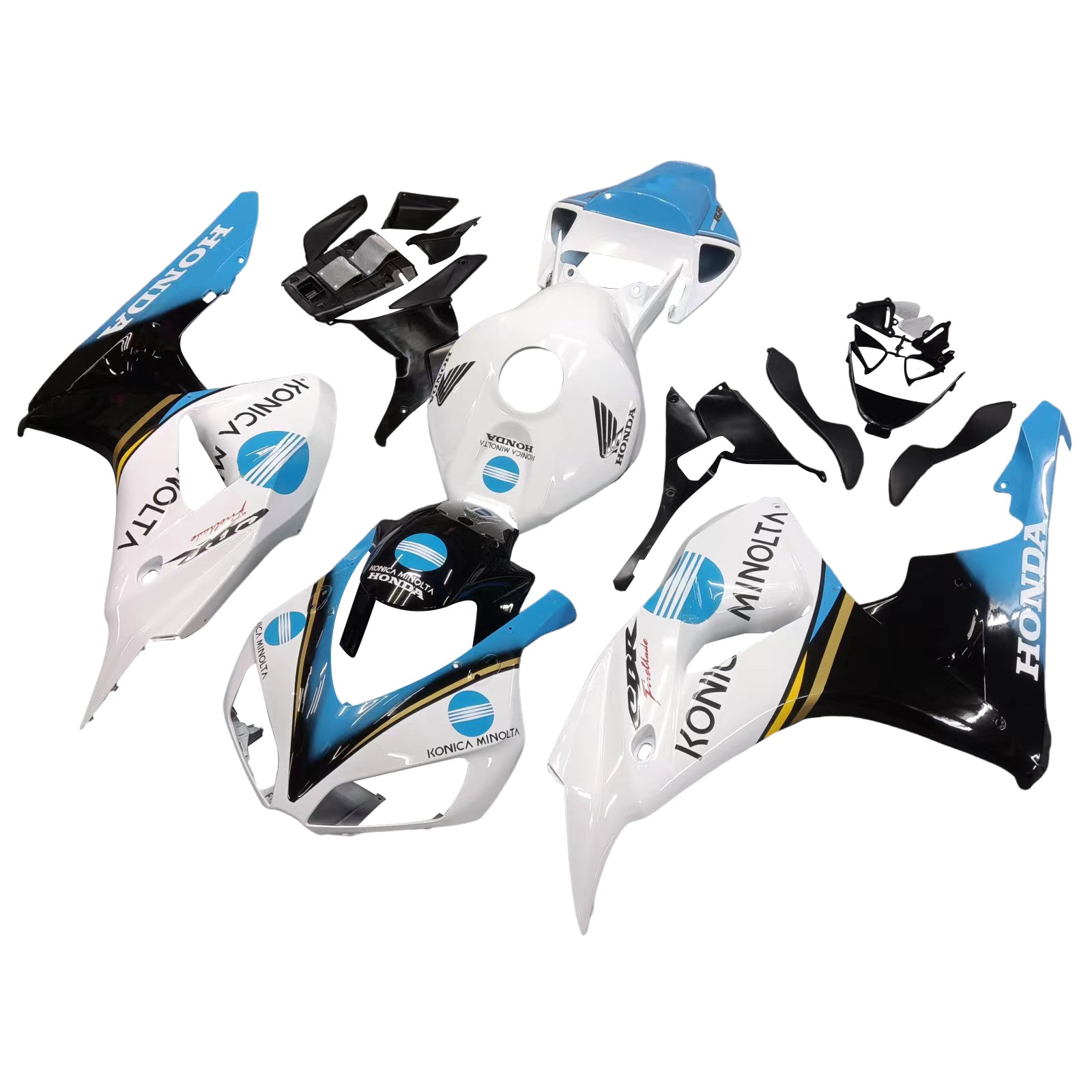 Amotopart Fairings Honda CBR1000RR 2006-2007 Fairing White Konica Minolta Racing Fairing Kit