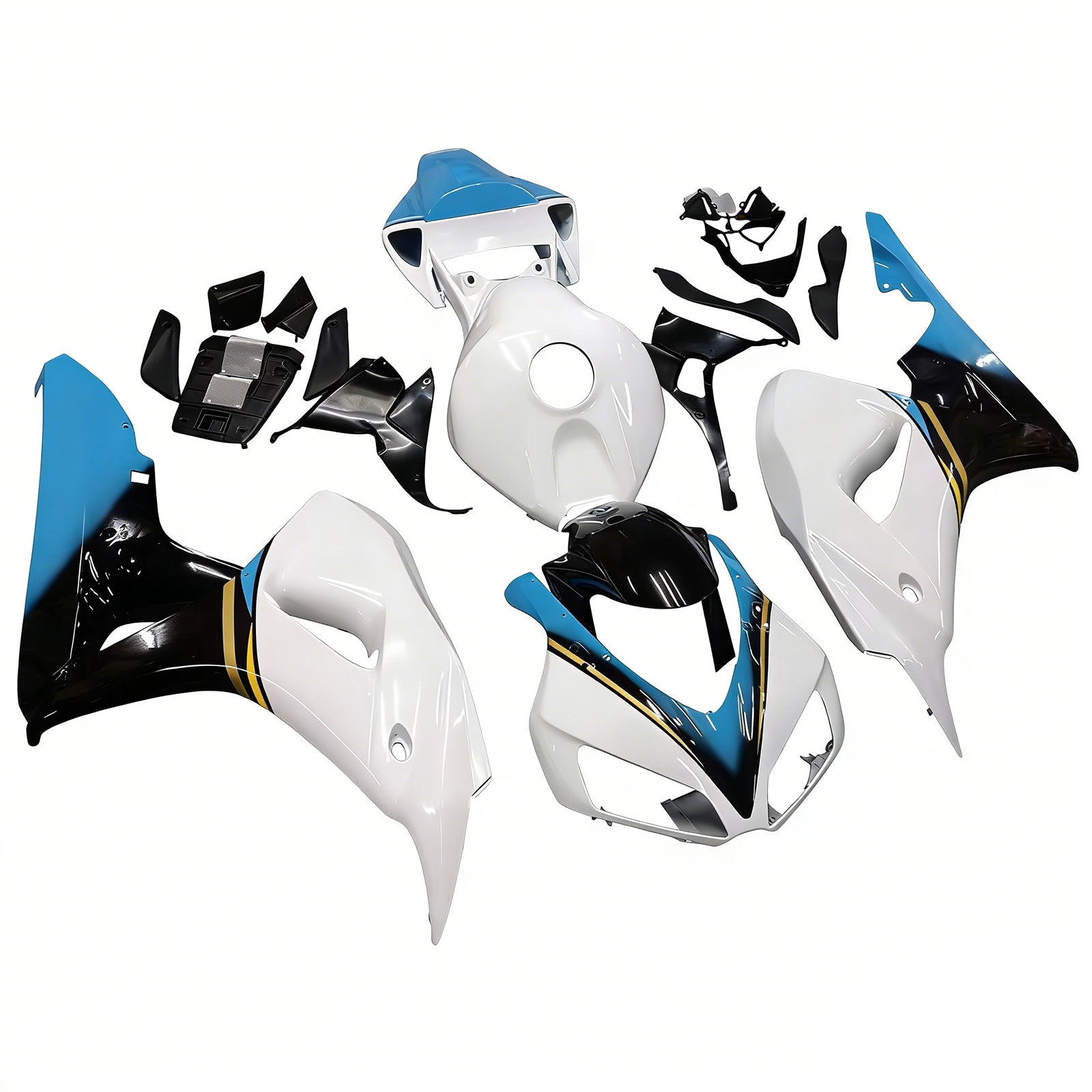 Amotopart Fairings Honda CBR1000RR 2006-2007 Fairing White Konica Minolta Racing Fairing Kit